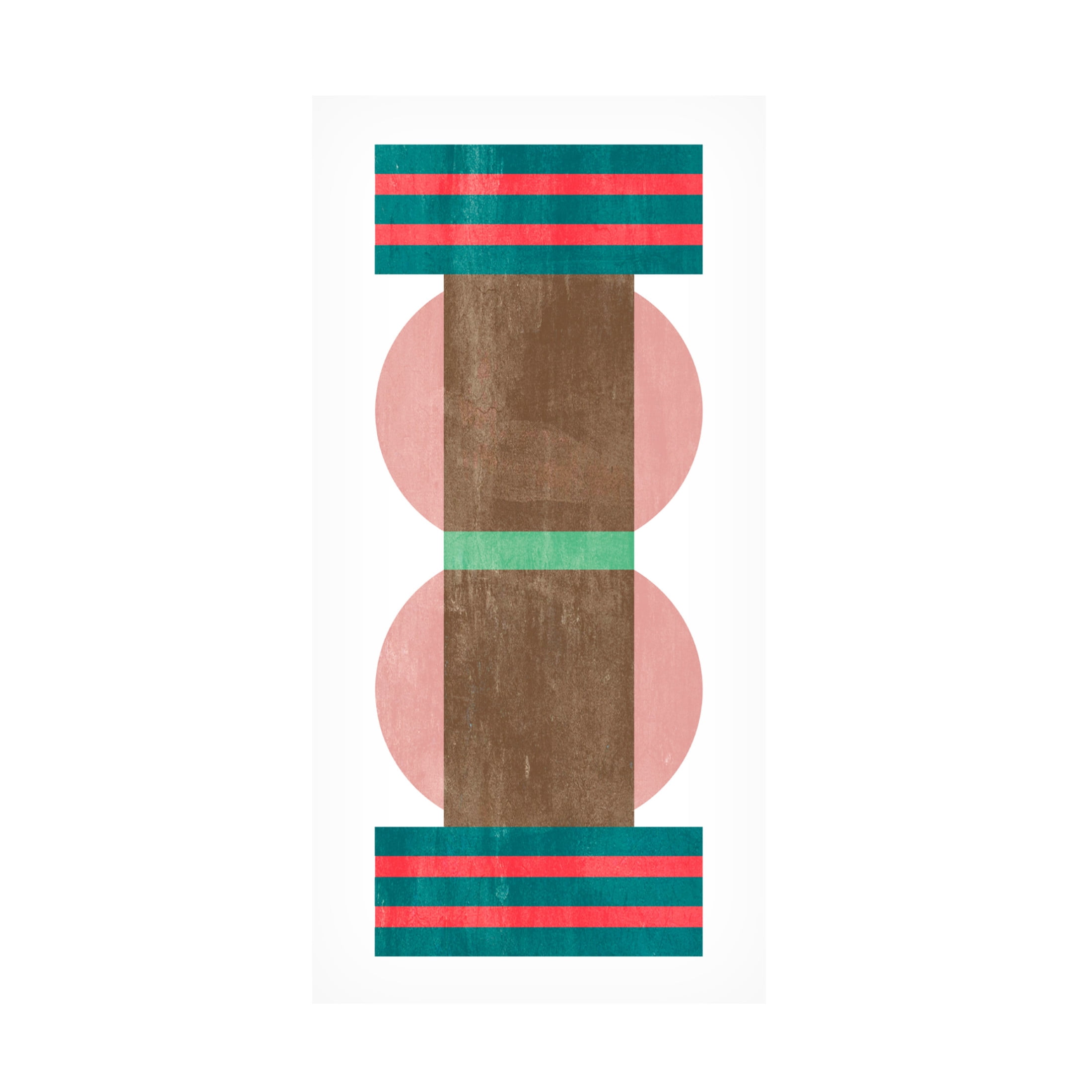 Canvas Wall Art - Melissa Wang 'Sweet Blocks IV' Wall Art for Living Room, Bedroom, or Office Décor by Trademark Fine Art - 24 x 47 Inches