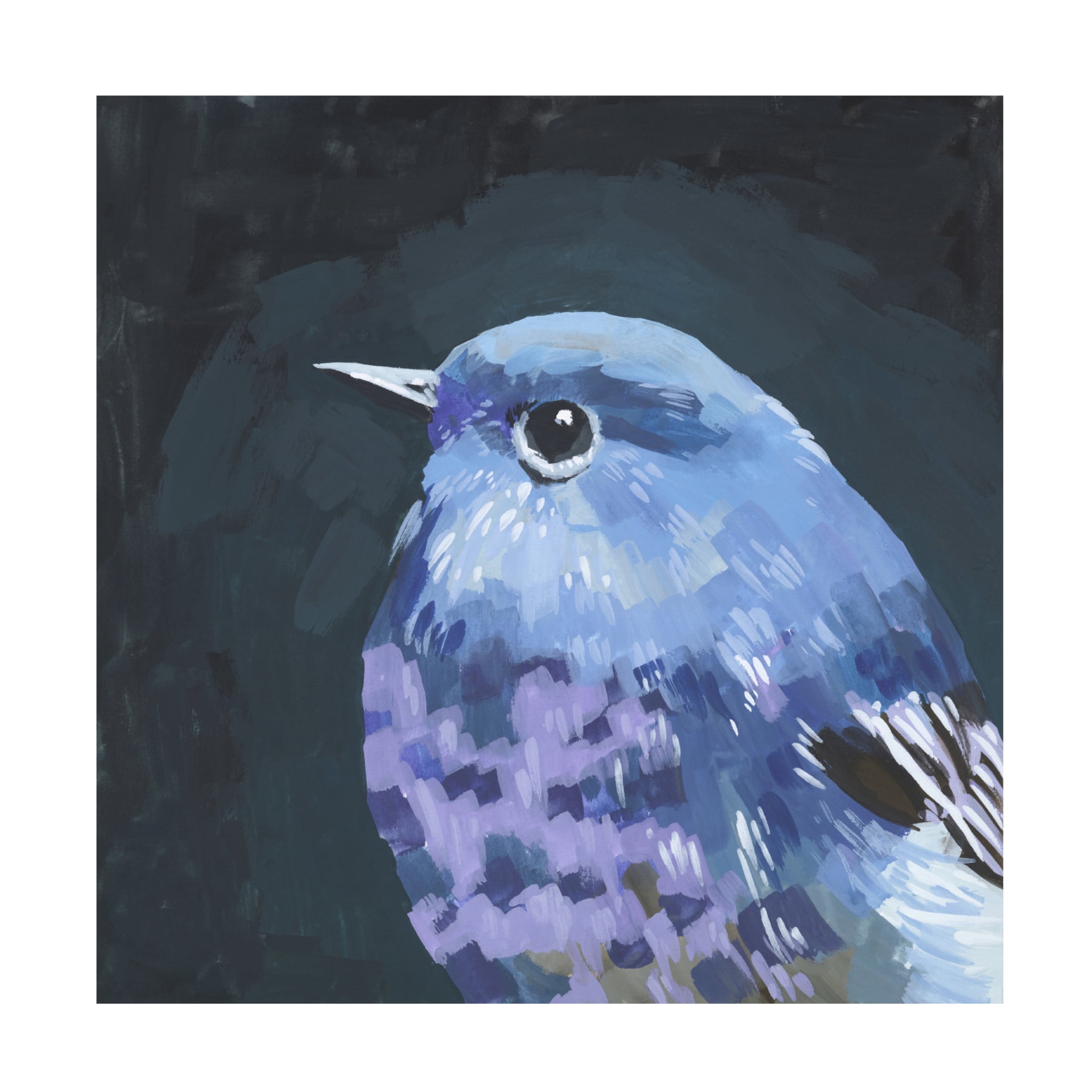 Canvas Wall Art - Melissa Wang 'Vivid Bird I' Wall Art for Living Room, Bedroom, or Office Décor by Trademark Fine Art - 35 x 35 Inches
