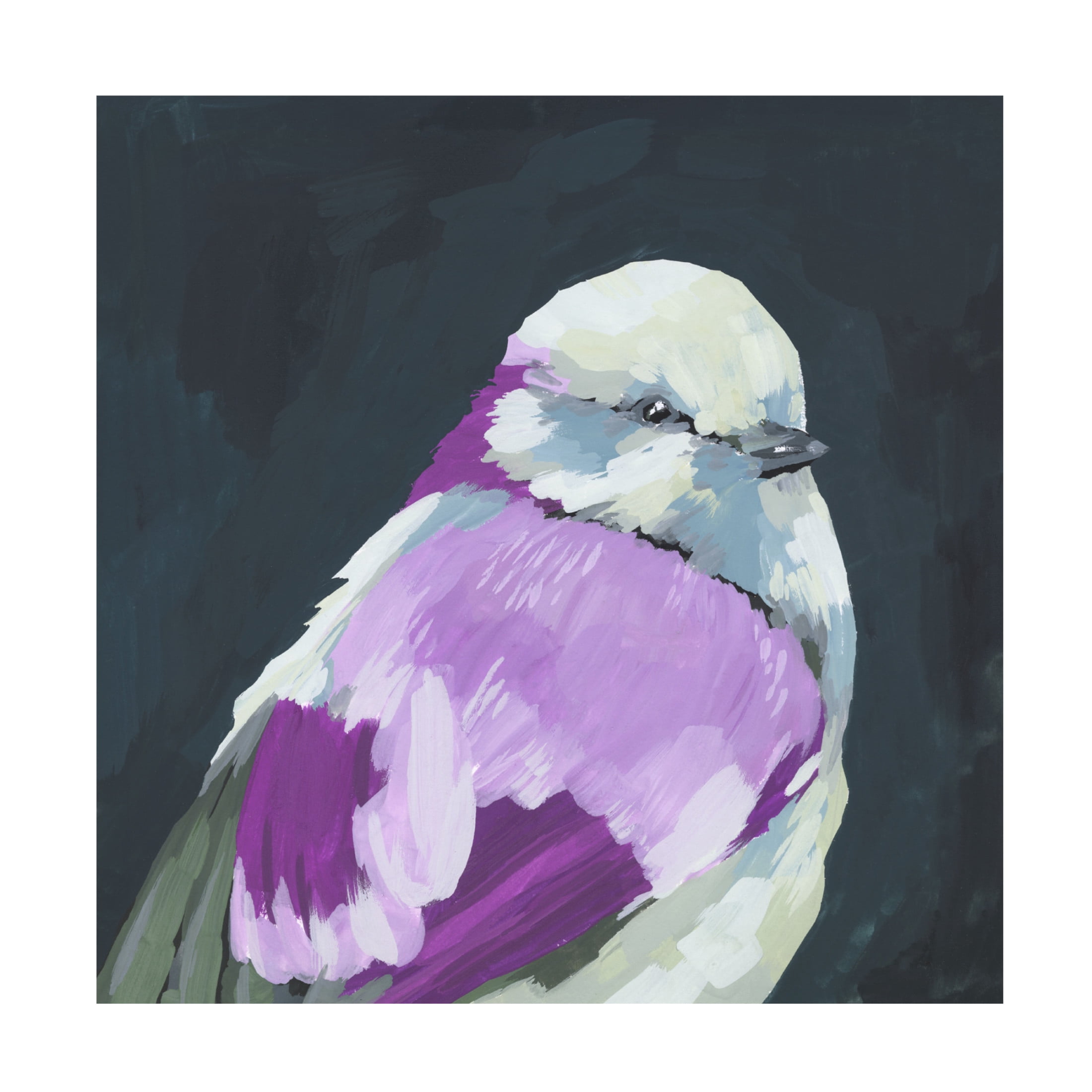 Canvas Wall Art - Melissa Wang 'Vivid Bird IV' Wall Art for Living Room, Bedroom, or Office Décor by Trademark Fine Art - 18 x 18 Inches