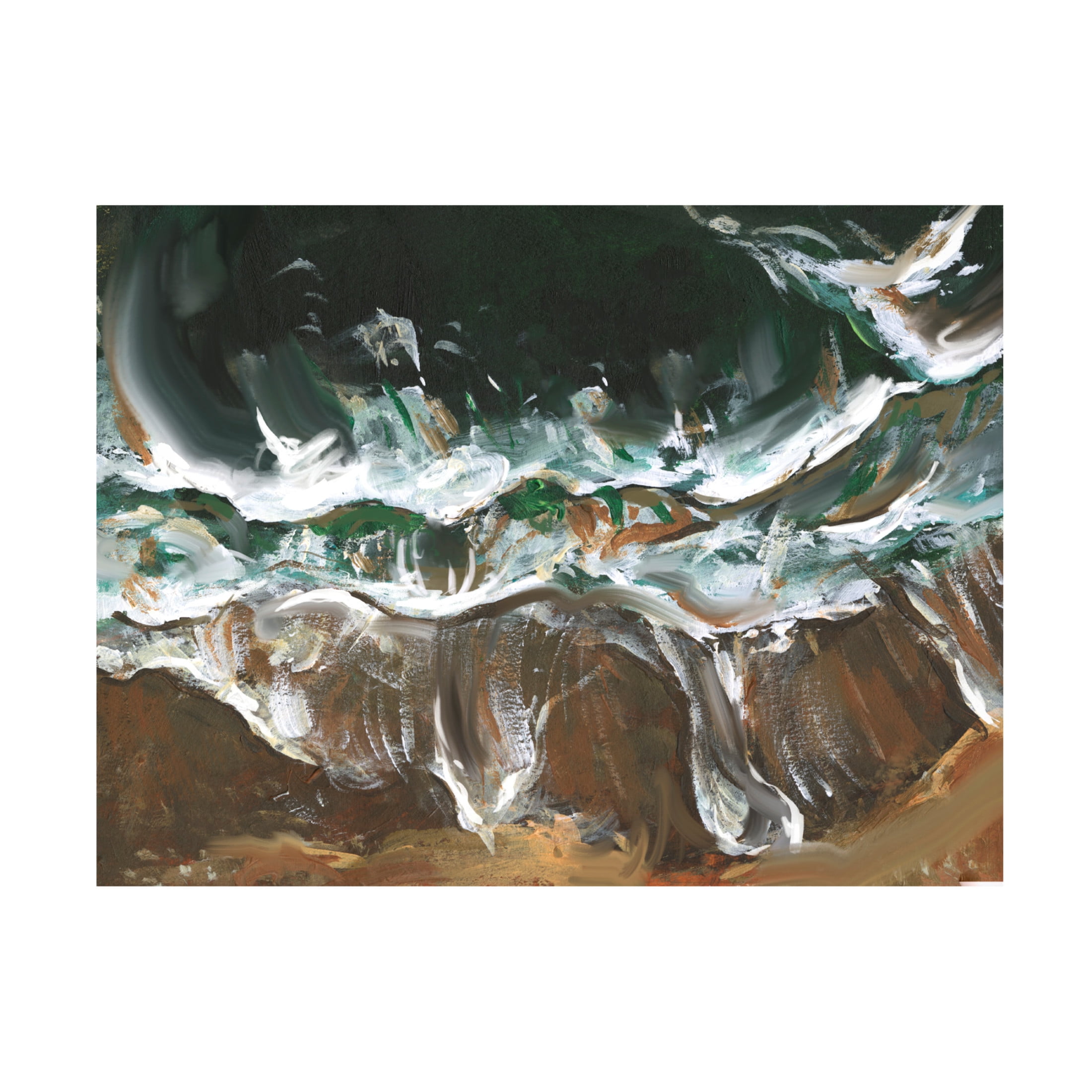 Canvas Wall Art - Melissa Wang 'Wind Melody I' Wall Art for Living Room, Bedroom, or Office Décor by Trademark Fine Art - 24 x 18 Inches