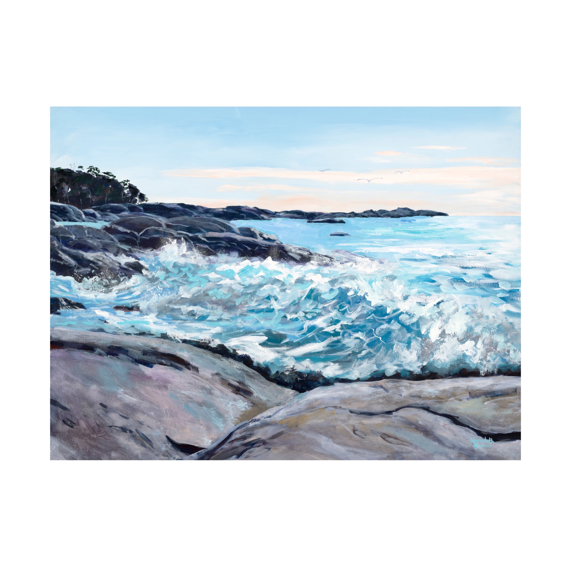 Canvas Wall Art - Meredith Howse 'Bicheno' Wall Art for Living Room, Bedroom, or Office Décor by Trademark Fine Art - 47 x 35 Inches