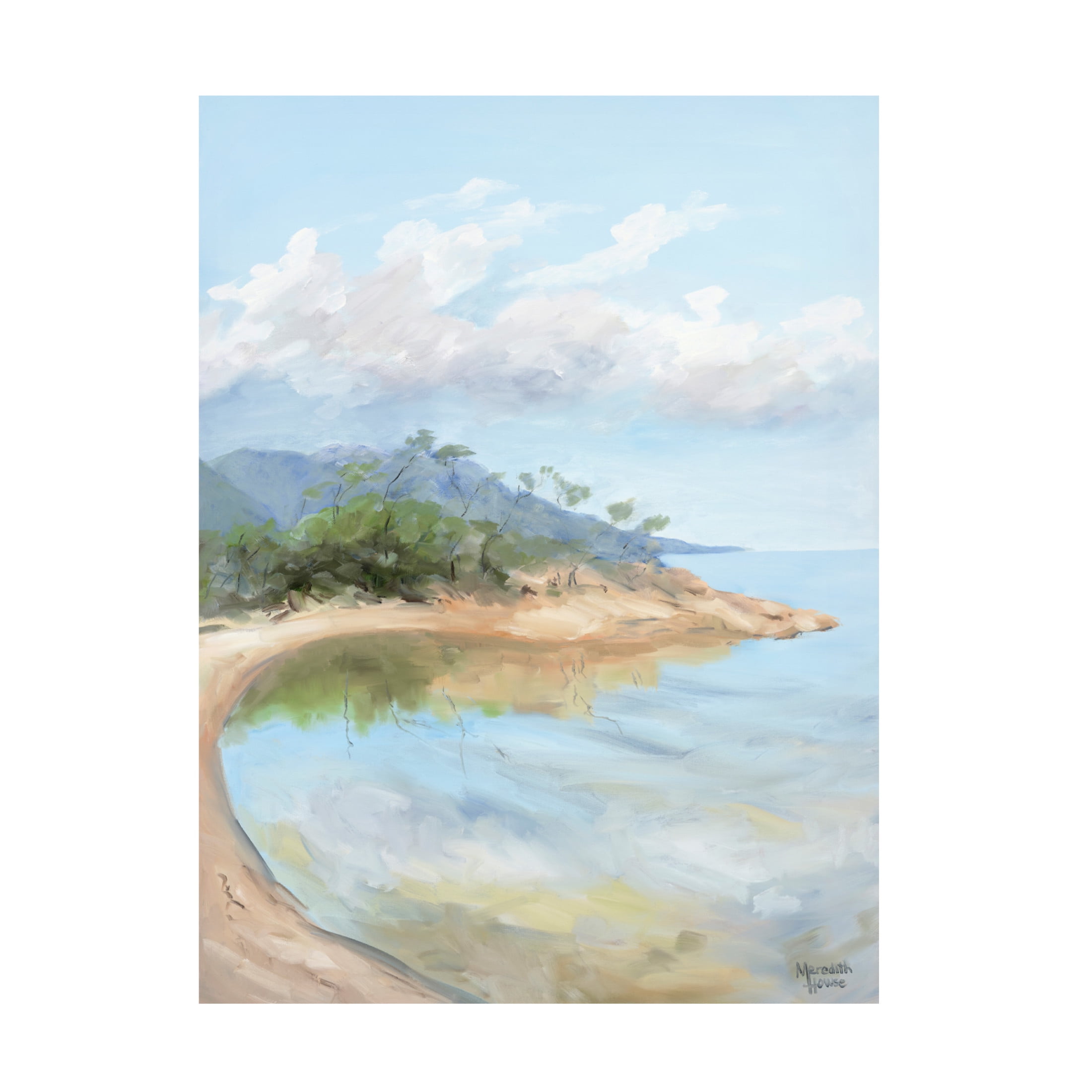 Canvas Wall Art - Meredith Howse 'Honeymoon Bay' Wall Art for Living Room, Bedroom, or Office Décor by Trademark Fine Art - 24 x 32 Inches