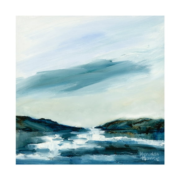 Canvas Wall Art - Meredith Howse 'Rain Coming' Wall Art for Living Room, Bedroom, or Office Décor by Trademark Fine Art - 14 x 14 Inches