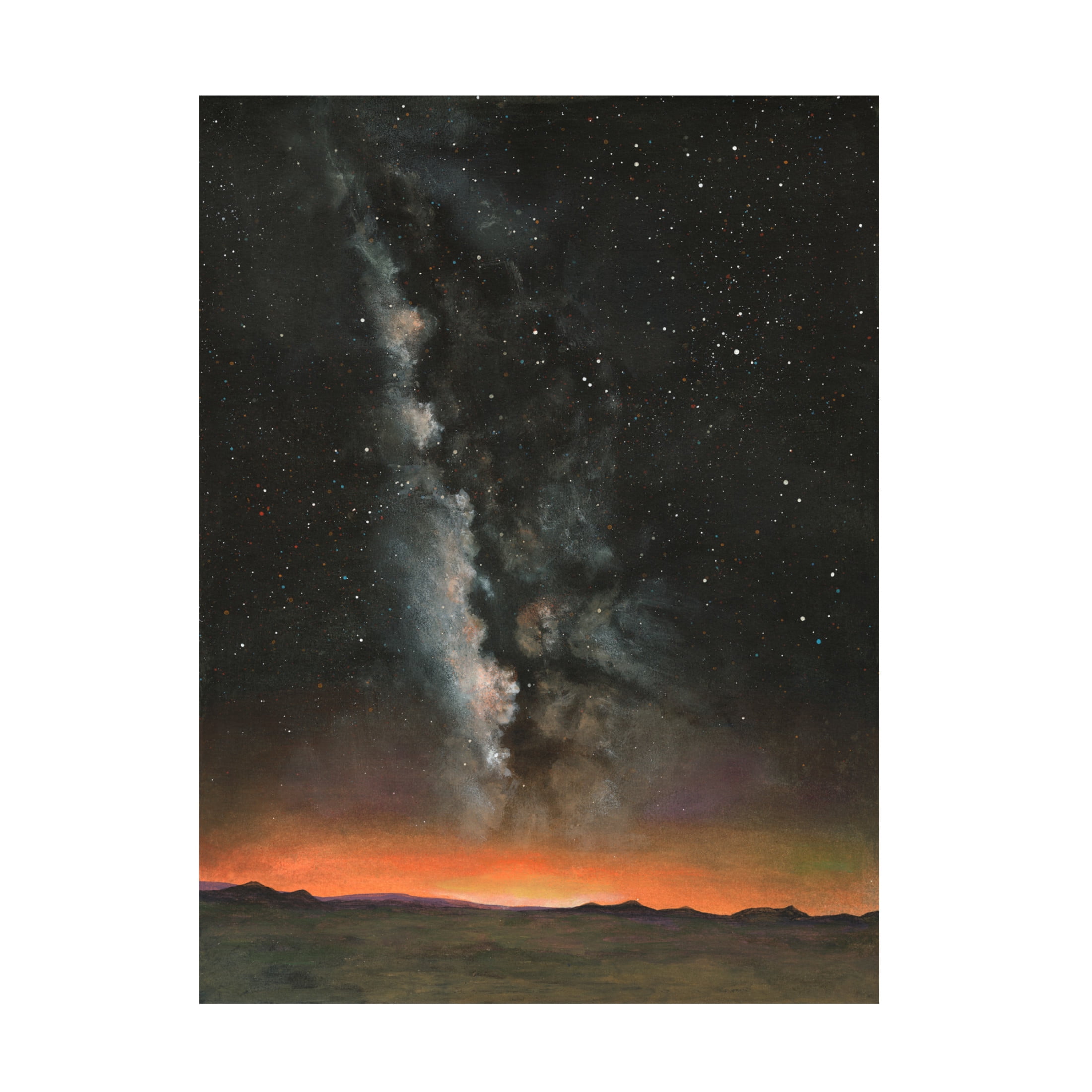 Canvas Wall Art - Michael Willett 'Milky Way Exposure I' Wall Art for Living Room, Bedroom, or Office Décor by Trademark Fine Art - 35 x 47 Inches