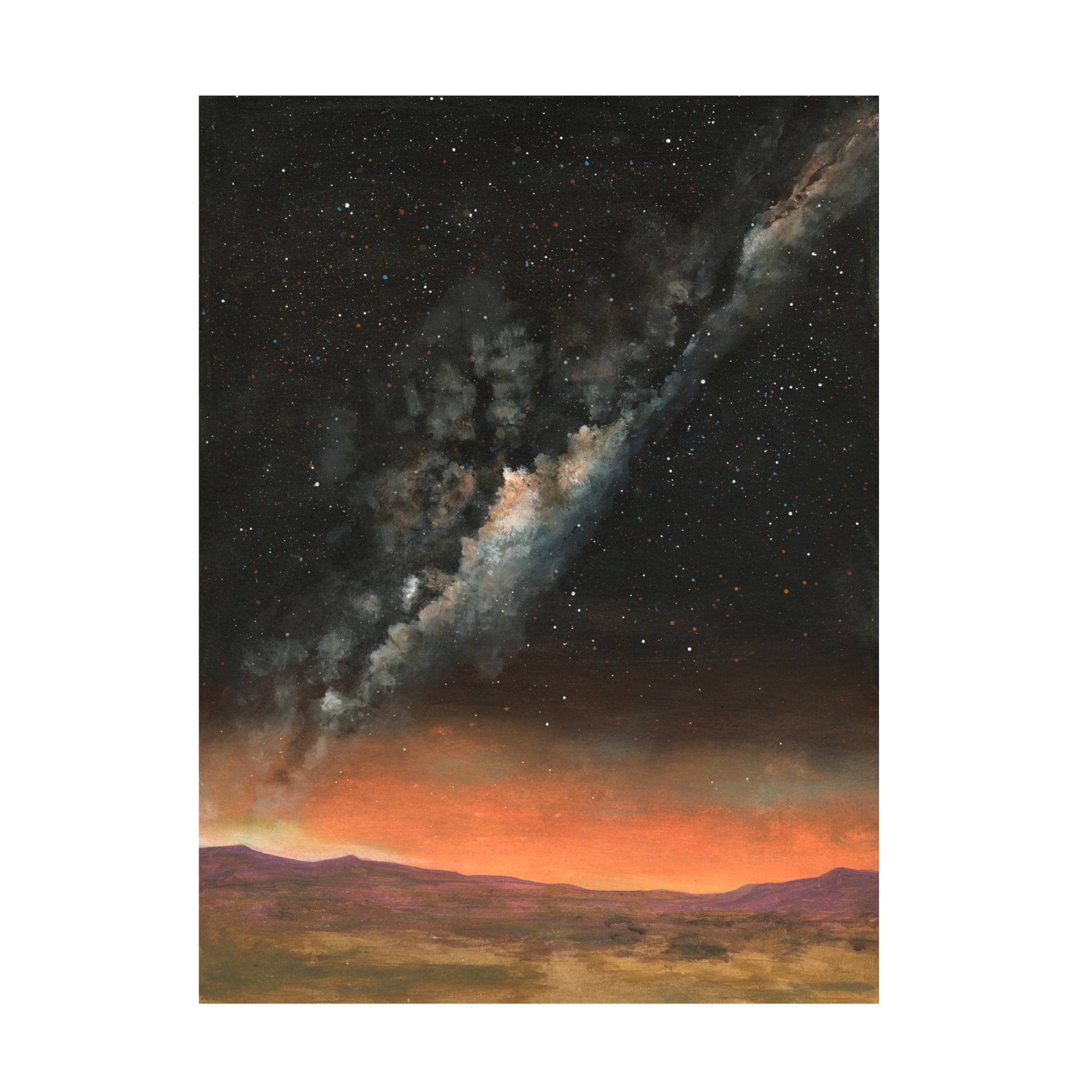 Canvas Wall Art - Michael Willett 'Milky Way Exposure II' Wall Art for Living Room, Bedroom, or Office Décor by Trademark Fine Art - 18 x 24 Inches