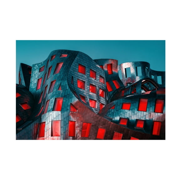 Canvas Wall Art - Mike Kreiten 'Wavas' Wall Art for Living Room, Bedroom, or Office D?cor by Trademark Fine Art - 19 x 12 Inches