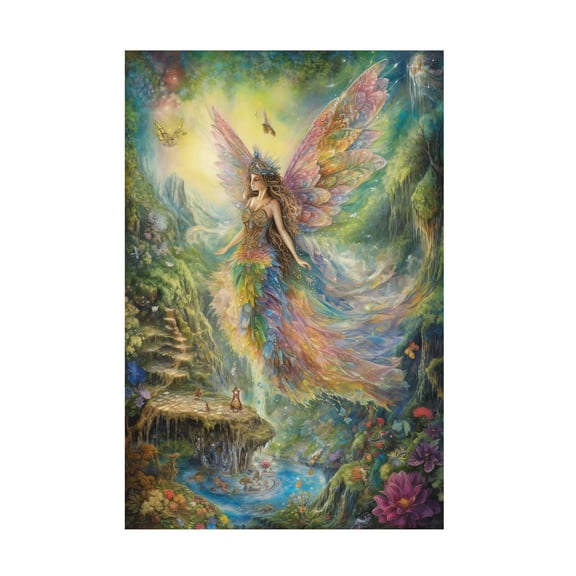 Canvas Wall Art - Mikey Bergman 'Jw Faerie 29' Wall Art for Living Room, Bedroom, or Office DÃ©cor by Trademark Fine Art - 12 x 19 Inches