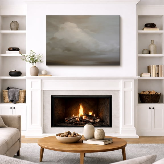 Canvas Wall Art Minimalist Cloud Sky Print for Living Room Decoration - 32"x48"