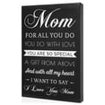 Canvas Wall Art Mom Gift Hangable Home Decor Gifts For Mom Unique