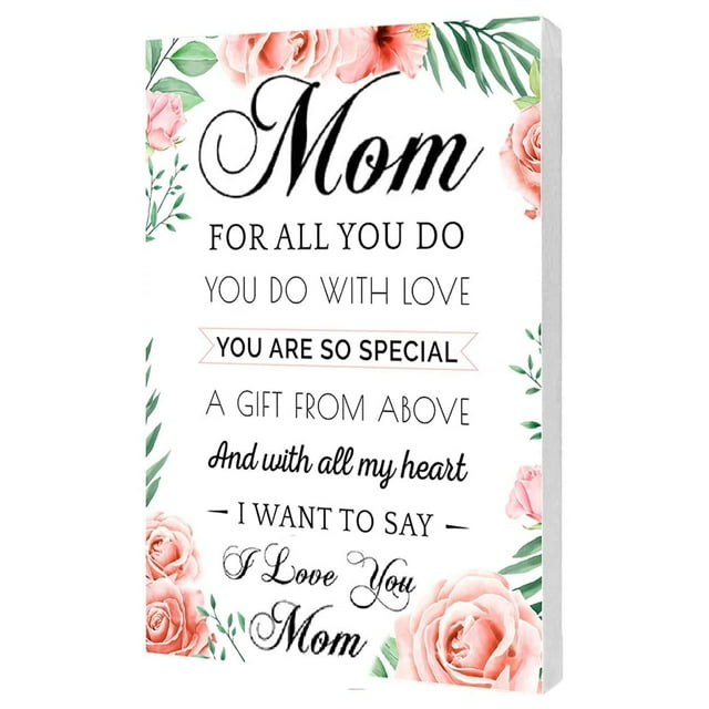 Canvas Wall Art Mom Gift Hangable Home Decor Gifts for Mom Unique