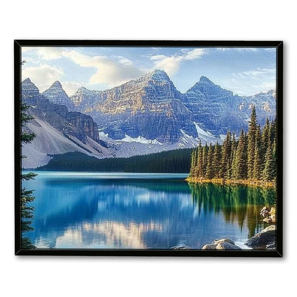 Canvas Wall Art Mountain Lake Canvas Pictures Large Nature Artwork ...