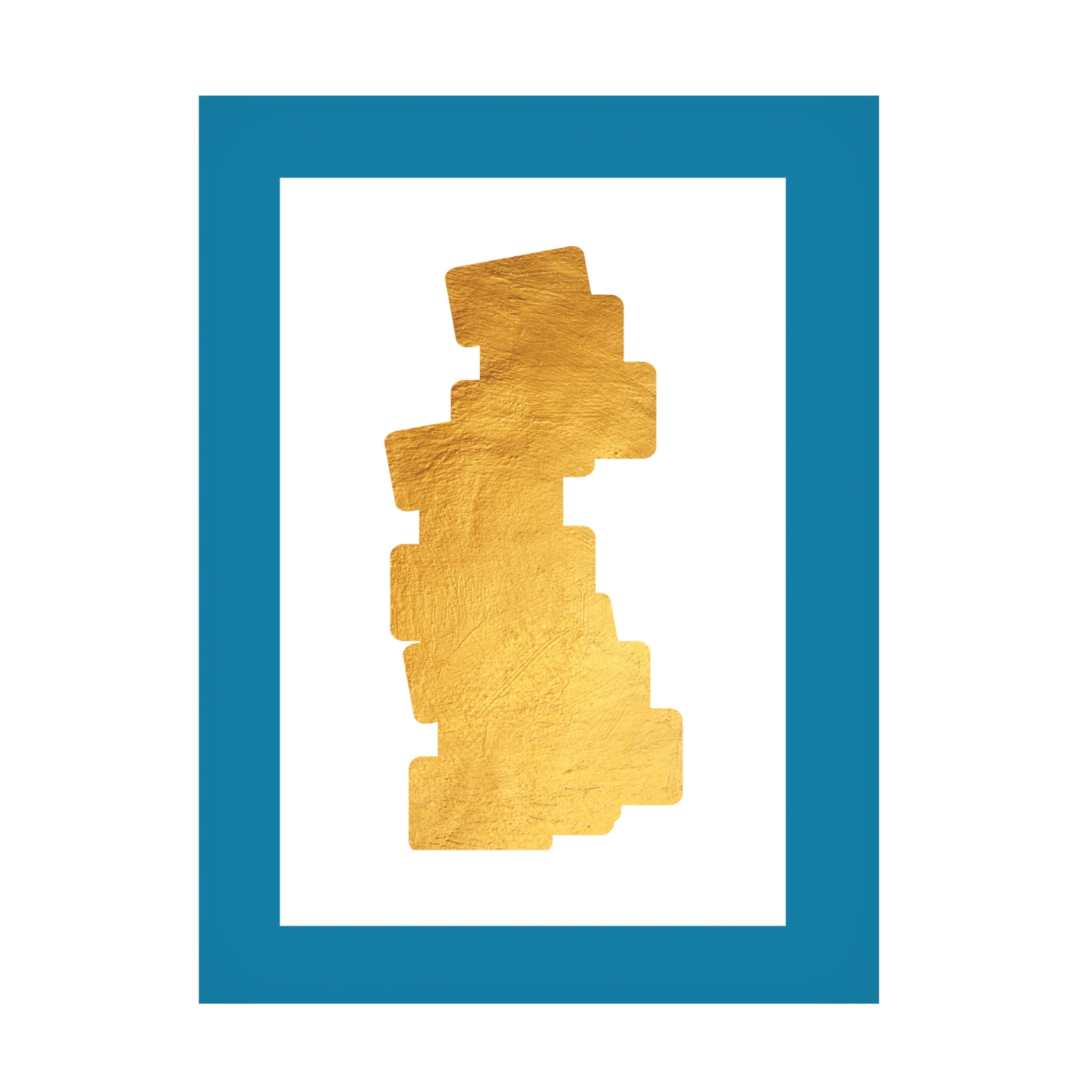Canvas Wall Art - NUMA Art 'Golden Dominos' Wall Art for Living Room, Bedroom, or Office Décor by Trademark Fine Art - 24 x 32 Inches