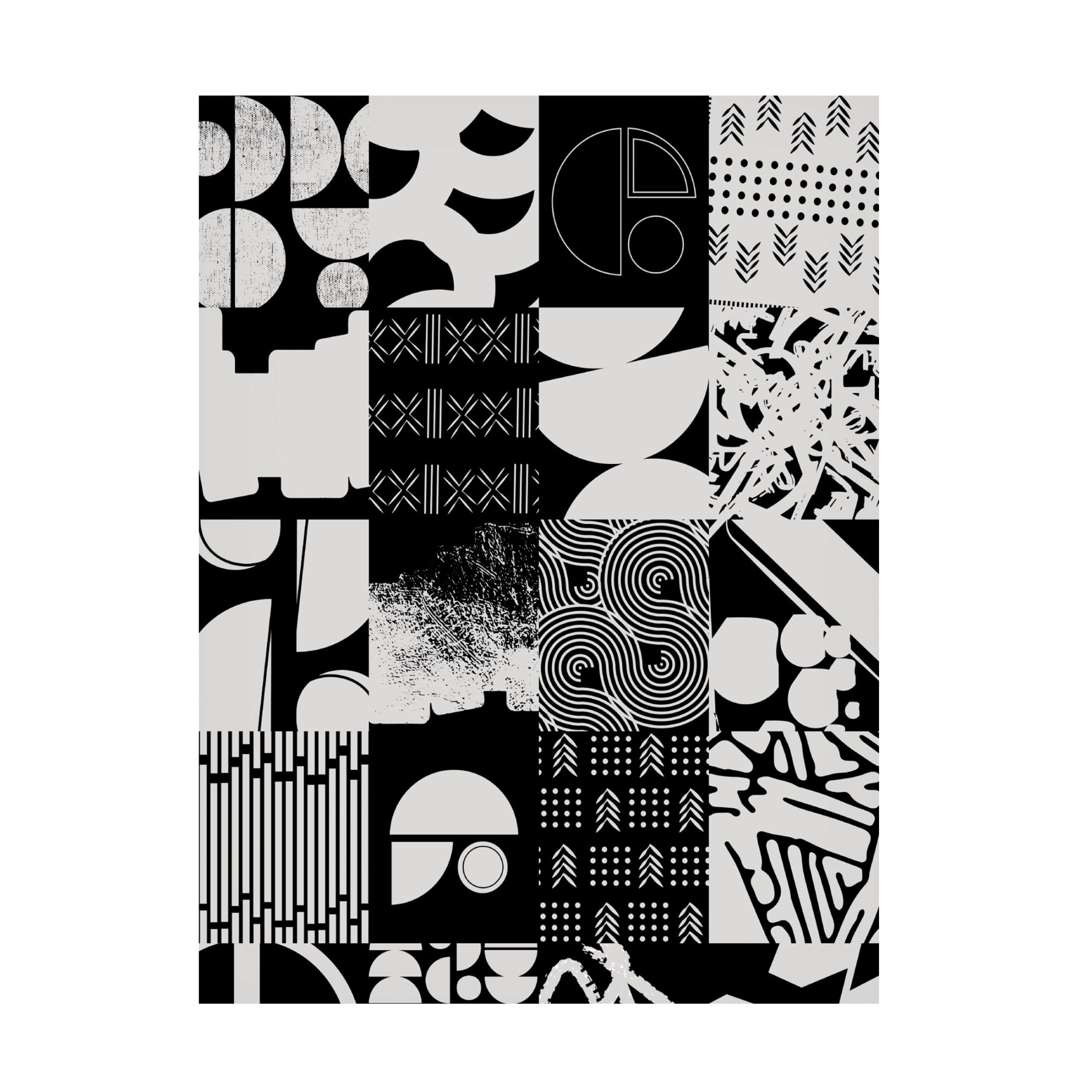 Canvas Wall Art - NUMA Art 'Patchwork' Wall Art for Living Room, Bedroom, or Office Décor by Trademark Fine Art - 35 x 47 Inches