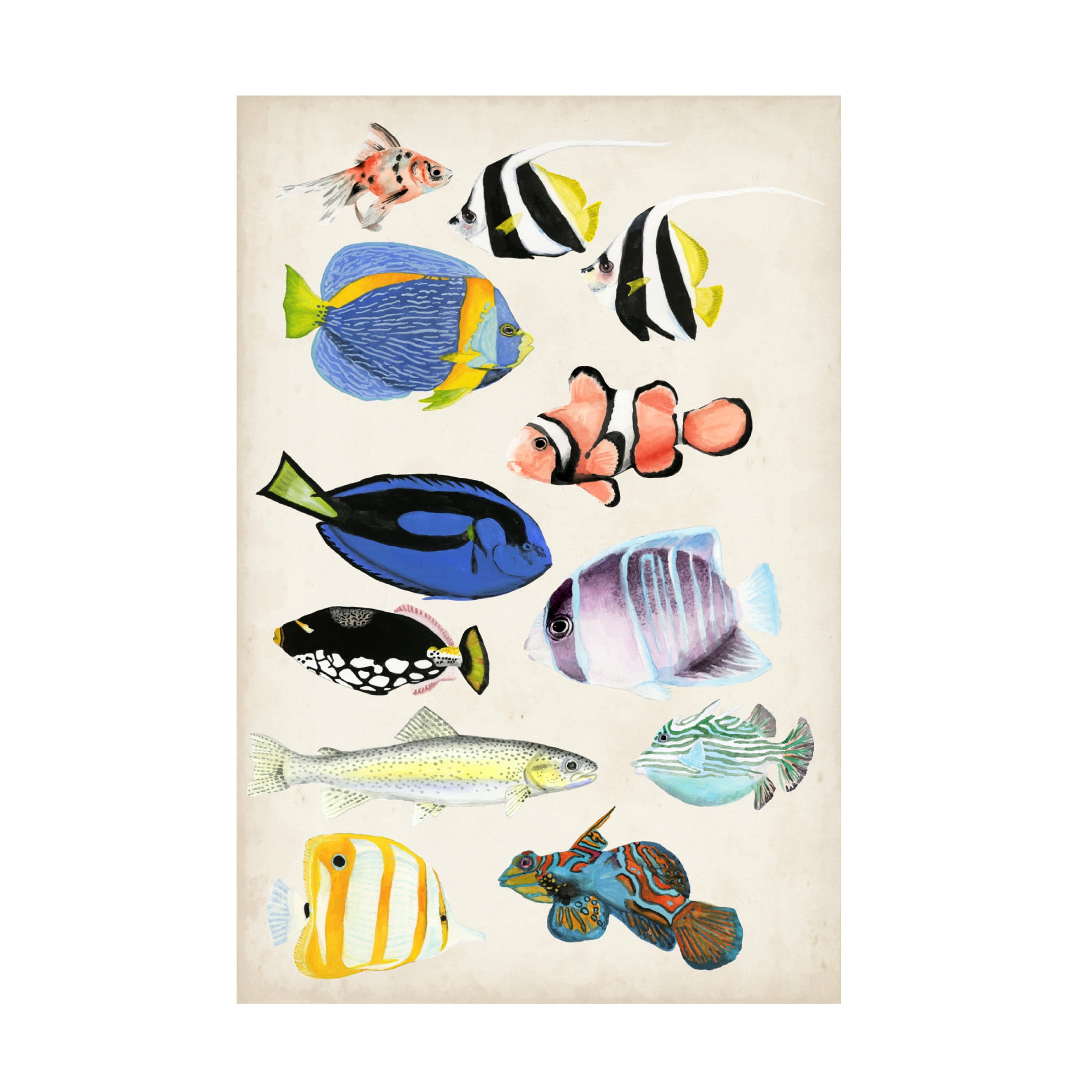Canvas Wall Art - Naomi McCavitt 'Antique Aquarium II' Wall Art for Living Room, Bedroom, or Office Décor by Trademark Fine Art - 30 x 47 Inches
