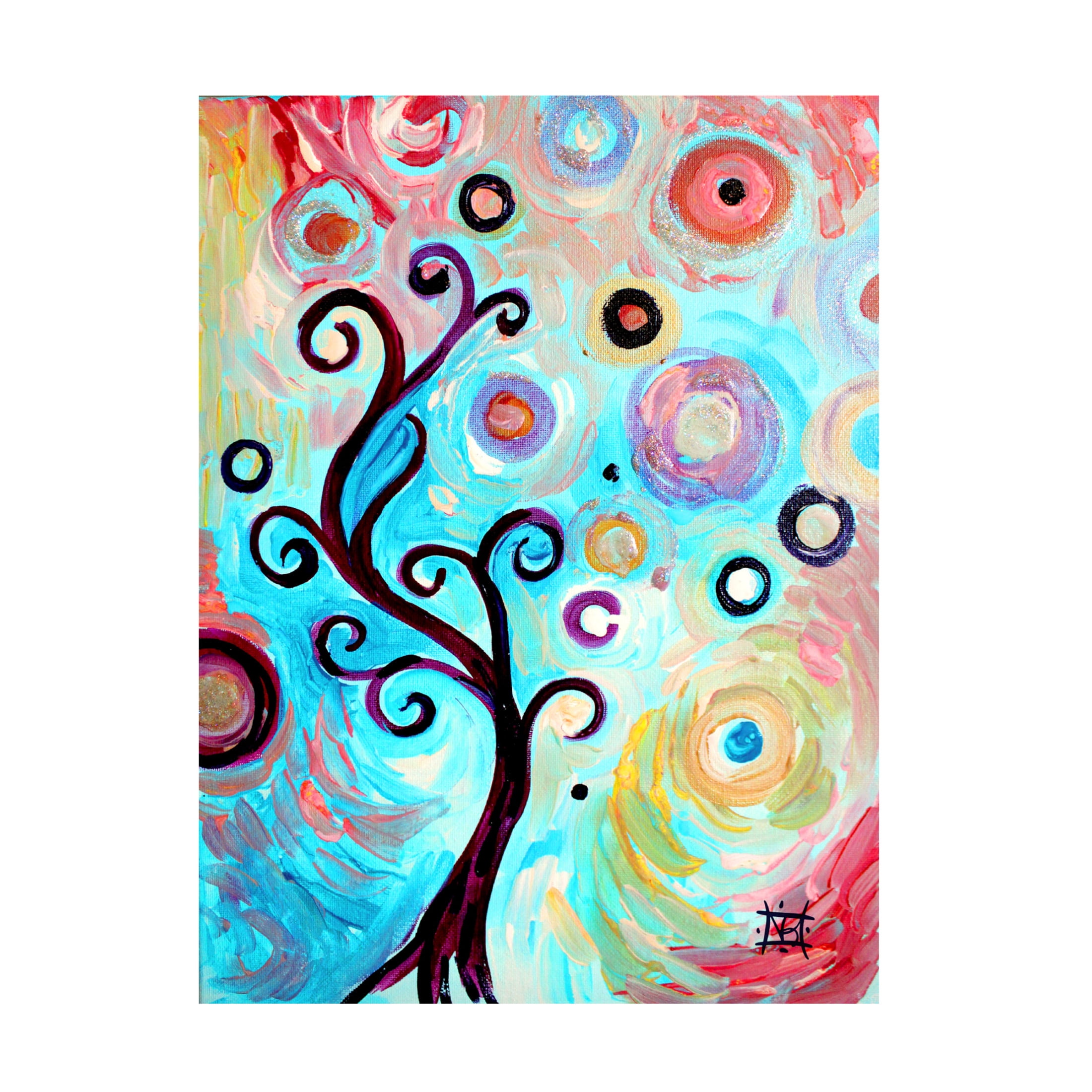 Canvas Wall Art - Natasha Wescoat 'In Your Honor' Wall Art for Living Room, Bedroom, or Office Décor by Trademark Fine Art - 14 x 19 Inches