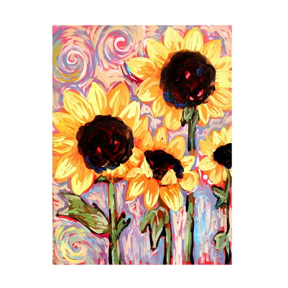 Canvas Wall Art - Natasha Wescoat 'Sunny Bunch' Wall Art for Living Room, Bedroom, or Office Décor by Trademark Fine Art - 14 x 19 Inches