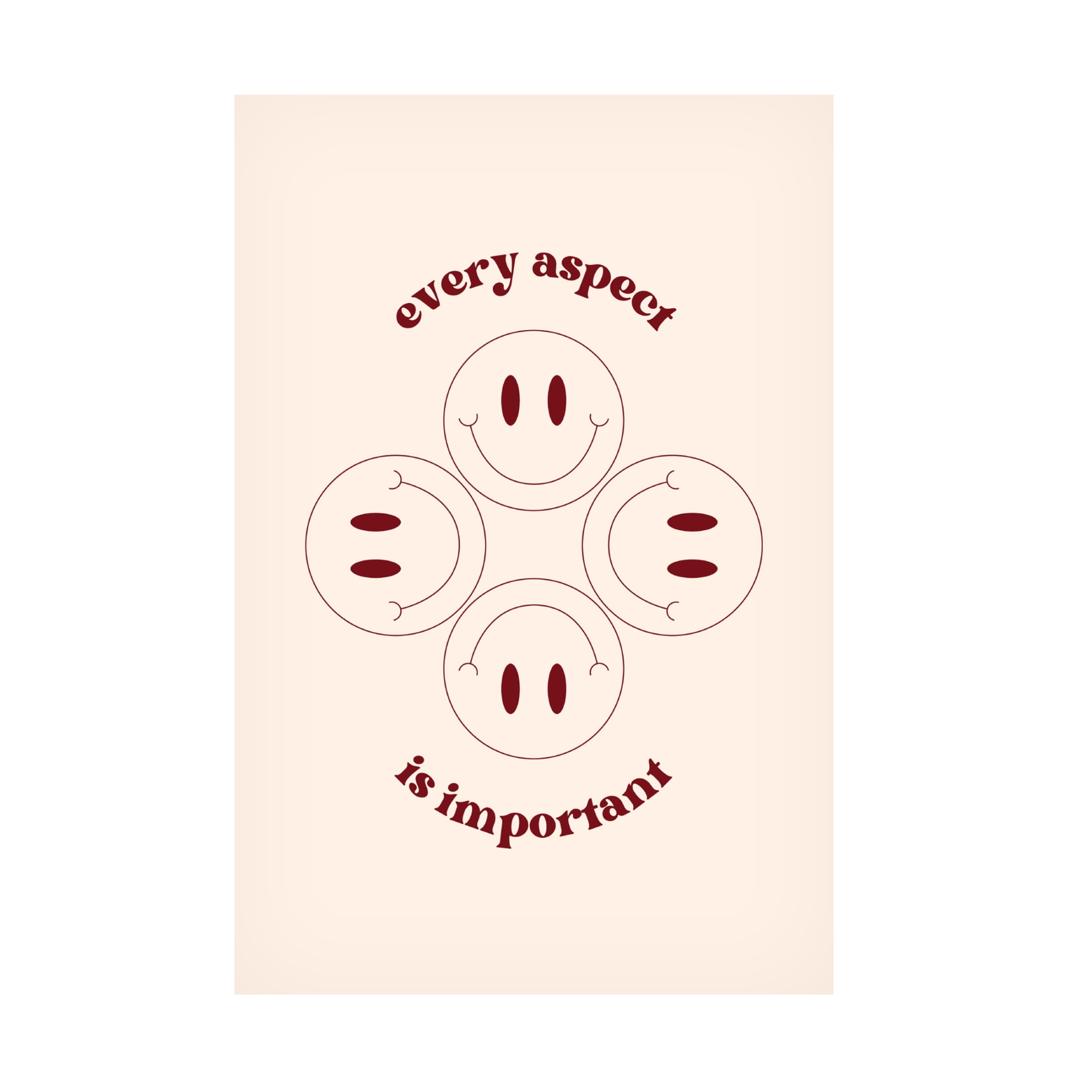 Canvas Wall Art - Nazma Khokhar 'Every Aspect Is Important Print' Wall Art for Living Room, Bedroom, or Office Décor by Trademark Fine Art - 22 x 32 Inches