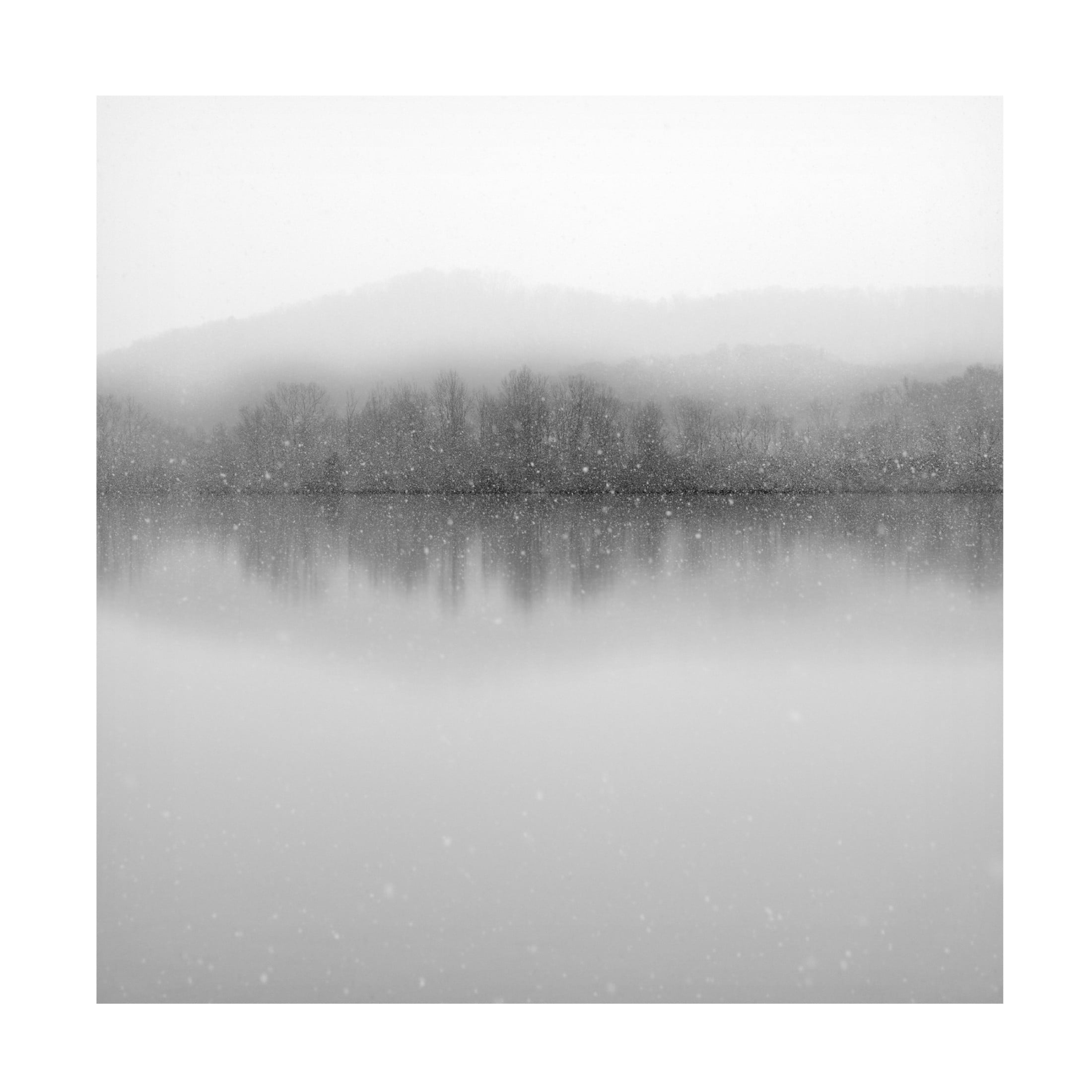 Canvas Wall Art - Nicholas Bell 'Snowfalls; Clinch River' Wall Art for Living Room, Bedroom, or Office Décor by Trademark Fine Art - 35 x 35 Inches