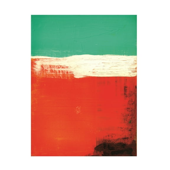 Canvas Wall Art - Nicole Dietz 'Orange Number 8' Wall Art for Living Room, Bedroom, or Office Décor by Trademark Fine Art - 18 x 24 Inches