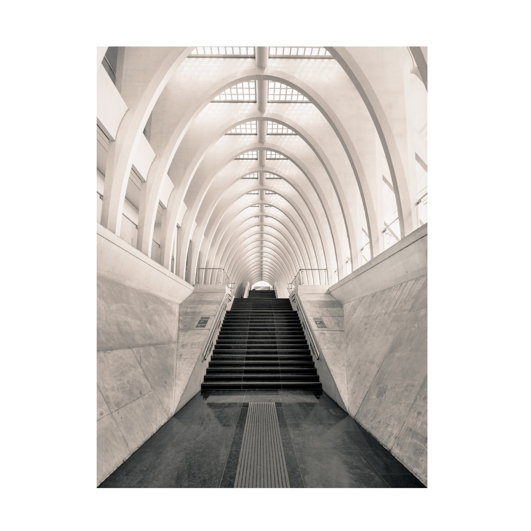 Canvas Wall Art - Oscar Lopez 'Inside Calatrava' Wall Art for Living Room, Bedroom, or Office Décor by Trademark Fine Art - 35 x 47 Inches
