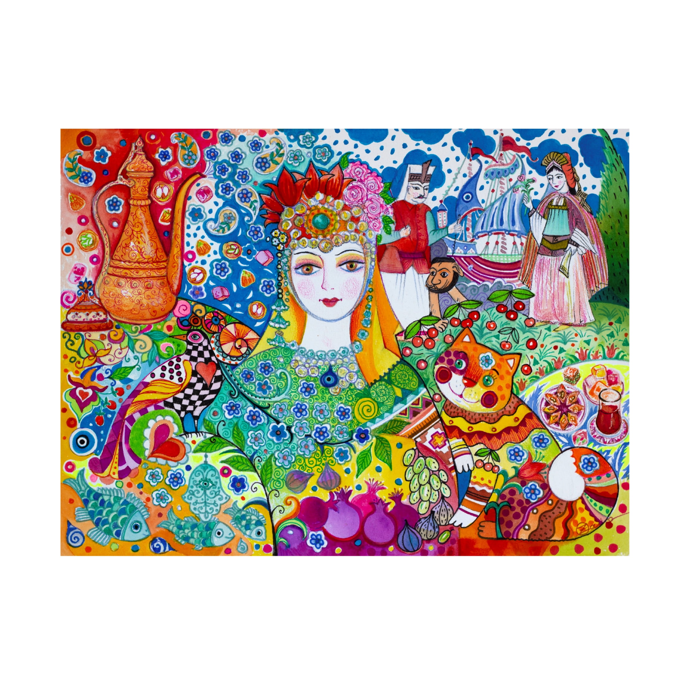 Canvas Wall Art - Oxana Zaika 'Turkey Spring' Wall Art for Living Room, Bedroom, or Office Décor by Trademark Fine Art - 47 x 35 Inches
