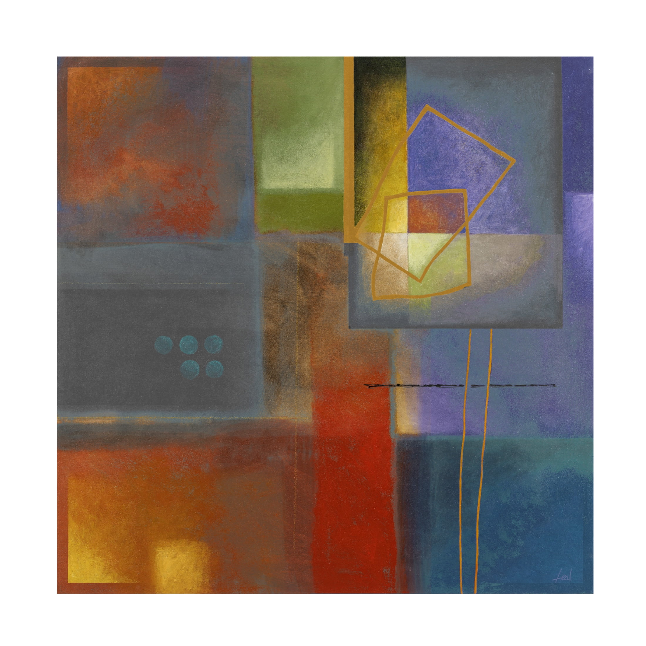 Canvas Wall Art - Pablo Esteban 'Calculating' Wall Art for Living Room, Bedroom, or Office Décor by Trademark Fine Art - 14 x 14 Inches