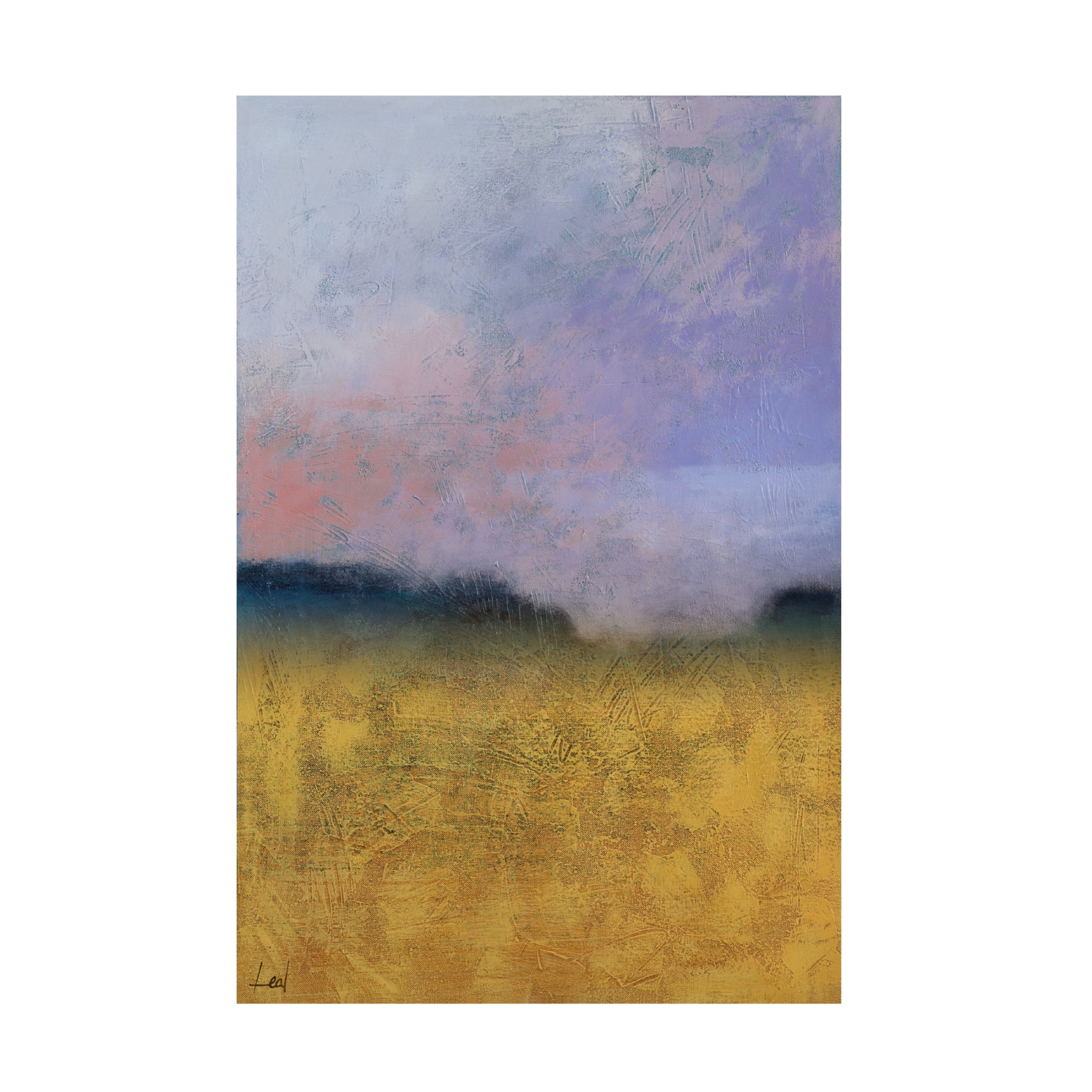 Canvas Wall Art - Pablo Esteban 'Horizon Haze 2' Wall Art for Living Room, Bedroom, or Office Décor by Trademark Fine Art - 12 x 19 Inches