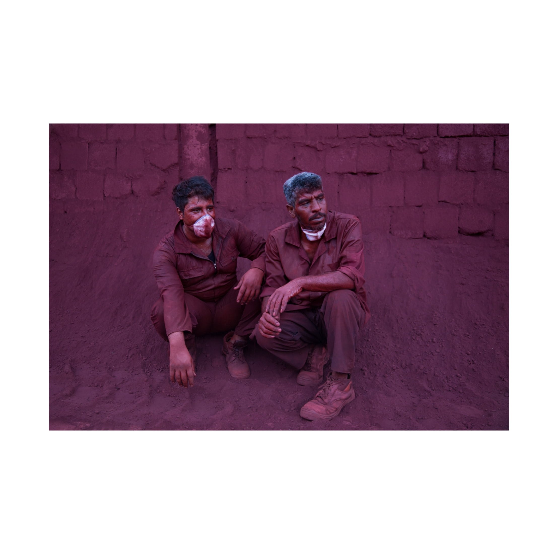 Canvas Wall Art - Pantea Naghavi Anaraki 'Red Worker' Wall Art for Living Room, Bedroom, or Office D?cor by Trademark Fine Art - 19 x 12 Inches