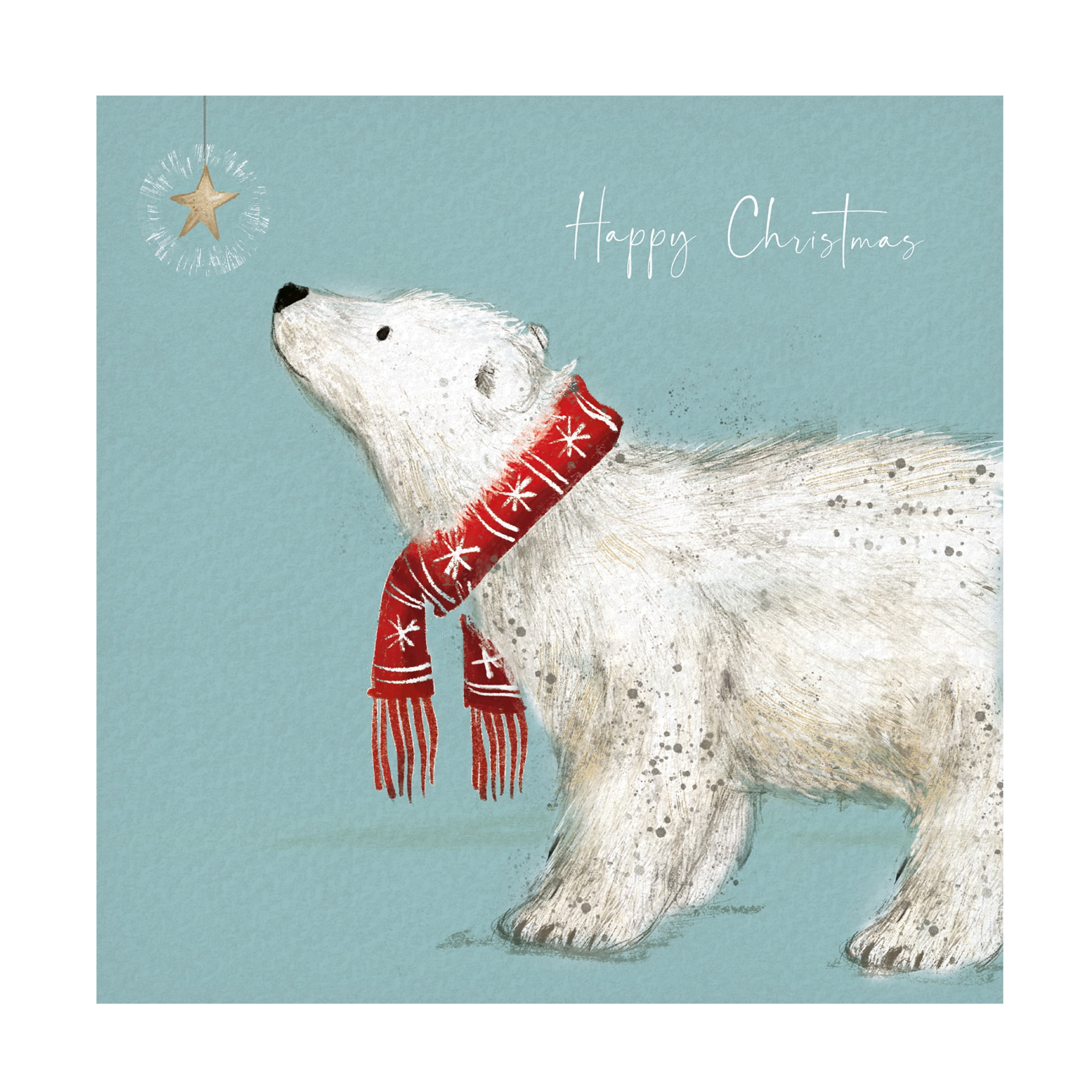 Canvas Wall Art - Paper Dove Co Ltd 'Polar Bear' Wall Art for Living Room, Bedroom, or Office Décor by Trademark Fine Art - 18 x 18 Inches