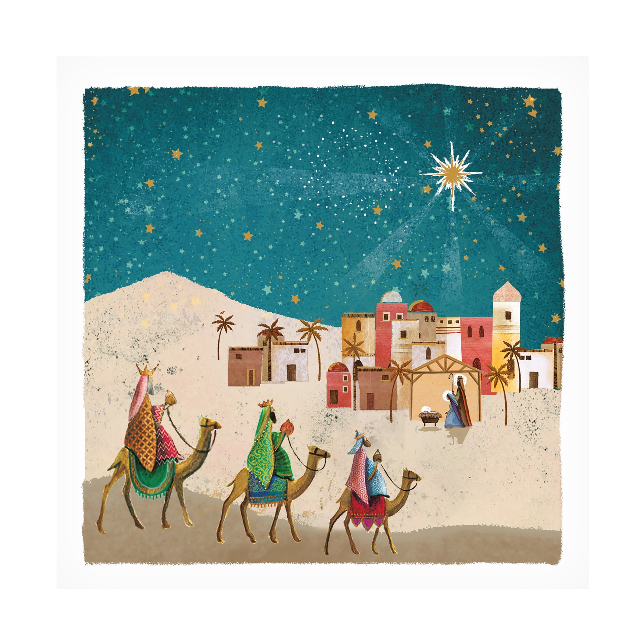 Canvas Wall Art - Paper Dove Co Ltd 'The Journey' Wall Art for Living Room, Bedroom, or Office Décor by Trademark Fine Art - 35 x 35 Inches
