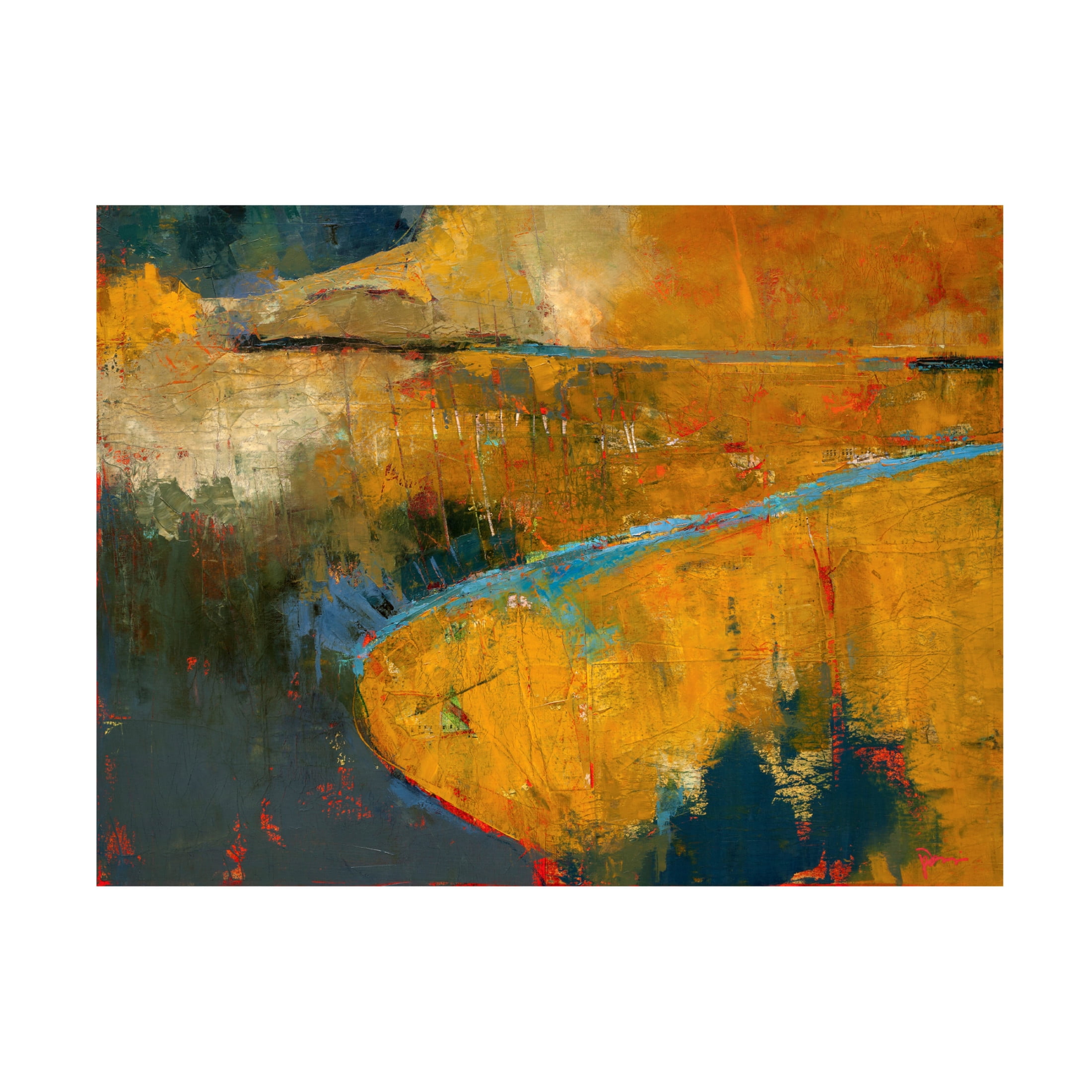 Canvas Wall Art - Patrick Dennis 'Caskey 1' Wall Art for Living Room, Bedroom, or Office Décor by Trademark Fine Art - 32 x 24 Inches