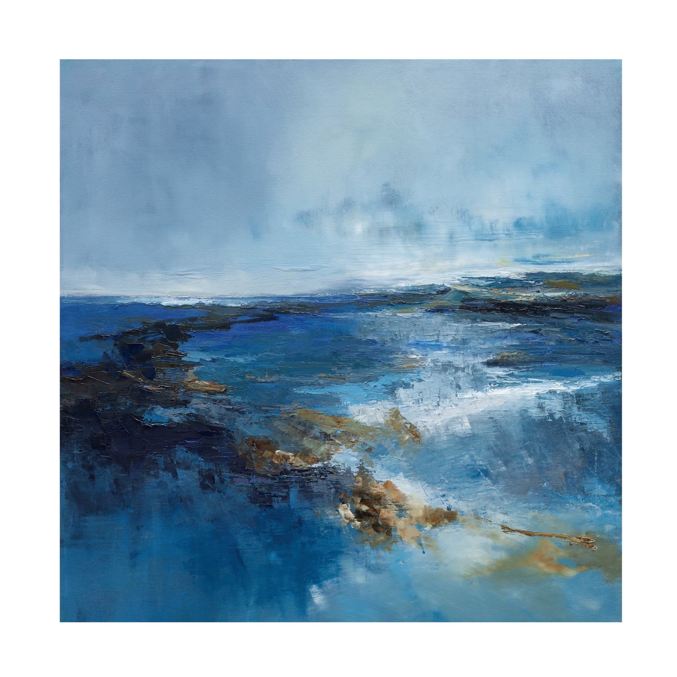 Canvas Wall Art - Patrick Dennis 'Rain Wash' Wall Art for Living Room, Bedroom, or Office Décor by Trademark Fine Art - 35 x 35 Inches