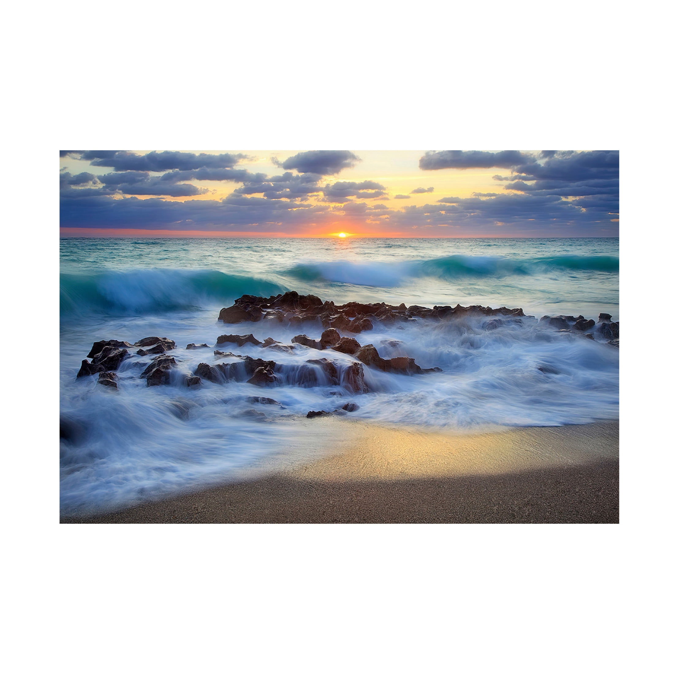 Canvas Wall Art - Patrick Zephyr 'Soft Sunrise' Wall Art for Living Room, Bedroom, or Office Décor by Trademark Fine Art - 47 x 30 Inches