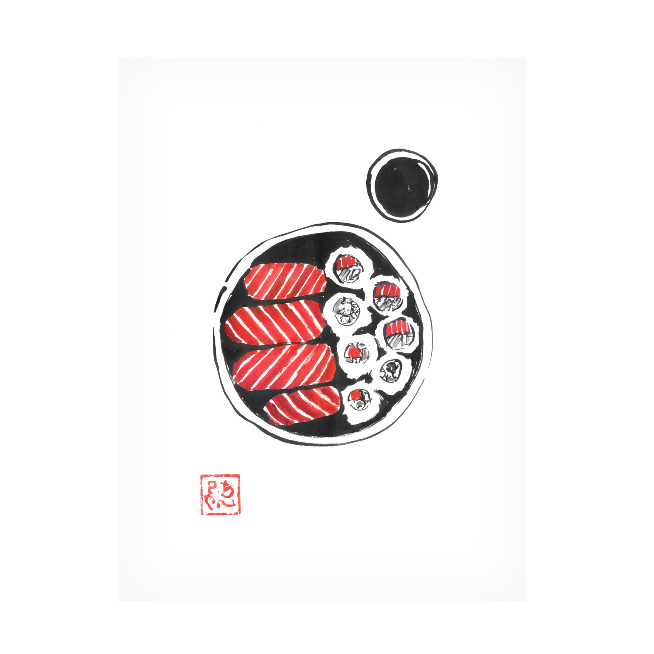 Canvas Wall Art - Pechane 'Bento' Wall Art for Living Room, Bedroom, or Office Décor by Trademark Fine Art - 18 x 24 Inches