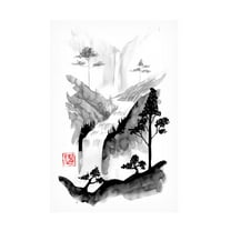 Canvas Wall Art - Pechane 'Fall And Trees' Wall Art for Living Room, Bedroom, or Office Décor by Trademark Fine Art - 12 x 19 Inches