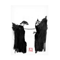 Canvas Wall Art - Pechane 'Monkey Bridge 2' Wall Art for Living Room, Bedroom, or Office Décor by Trademark Fine Art - 14 x 19 Inches