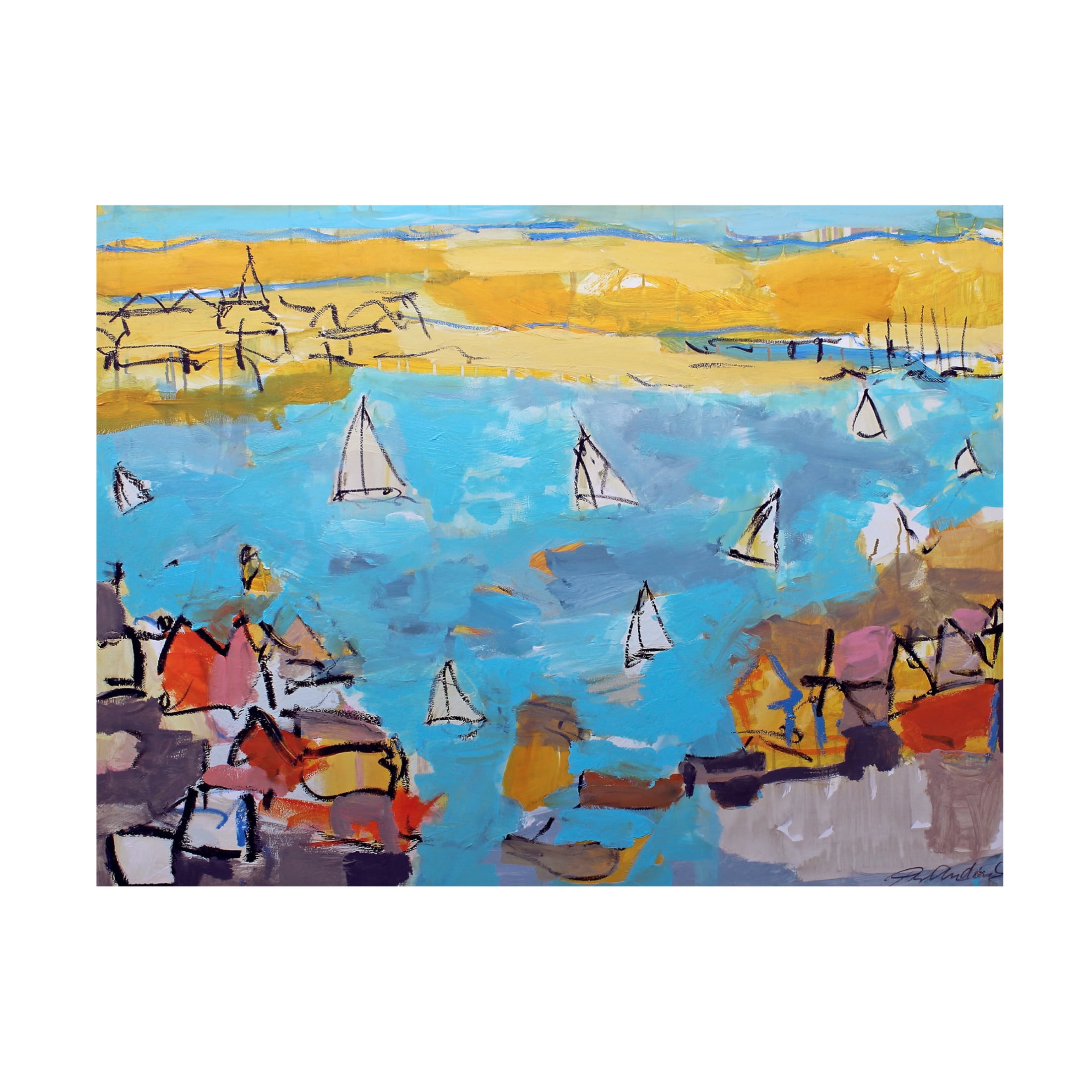 Canvas Wall Art - Per Anders 'Grab Your Life' Wall Art for Living Room, Bedroom, or Office Décor by Trademark Fine Art - 47 x 35 Inches
