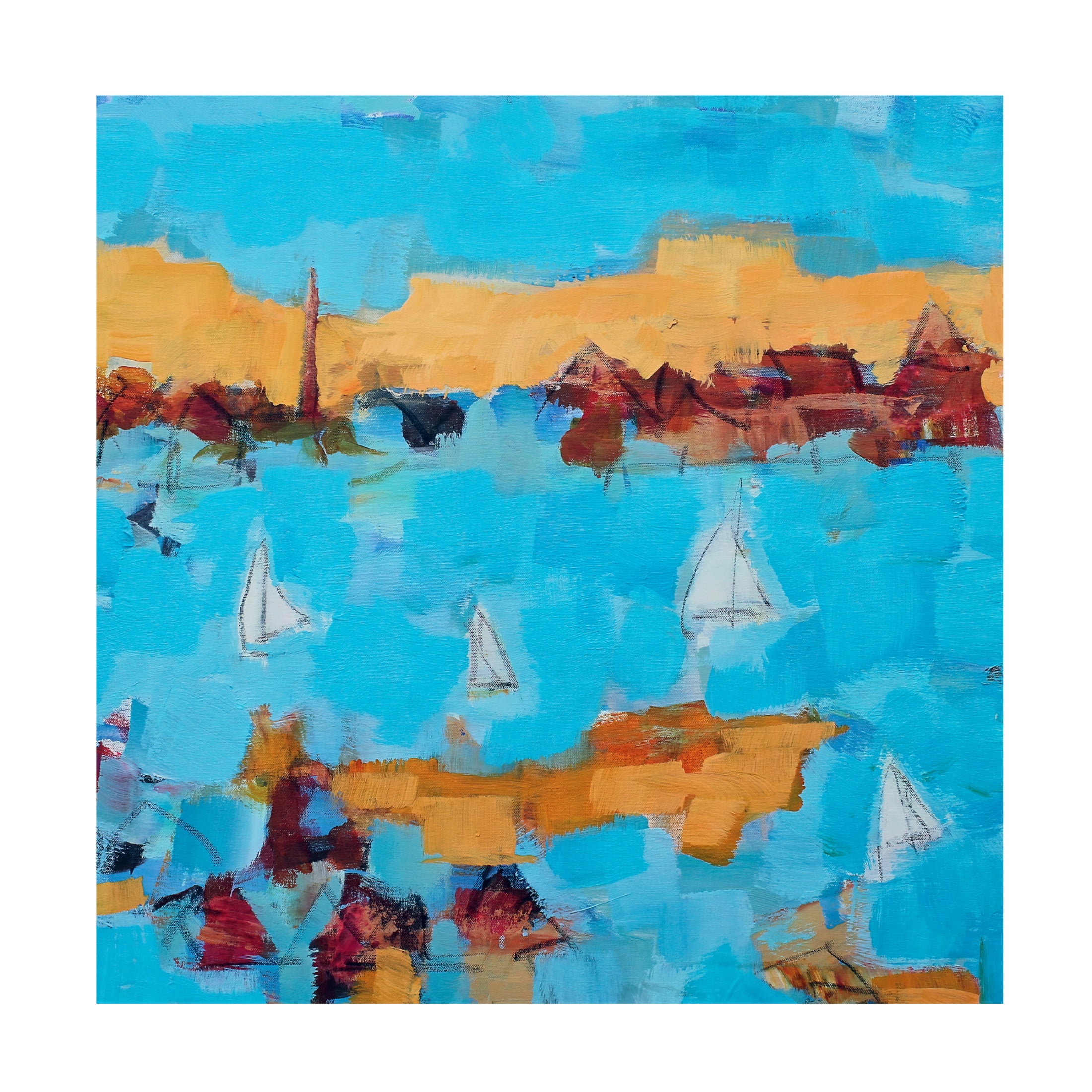 Canvas Wall Art - Per Anders 'Homeward Bound' Wall Art for Living Room, Bedroom, or Office Décor by Trademark Fine Art - 35 x 35 Inches