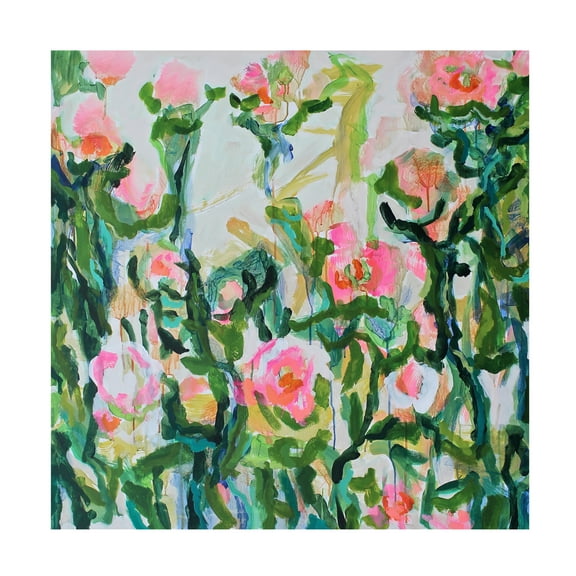 Canvas Wall Art - Per Anders 'Somewhere Under The Rainbow' Wall Art for Living Room, Bedroom, or Office Décor by Trademark Fine Art - 18 x 18 Inches