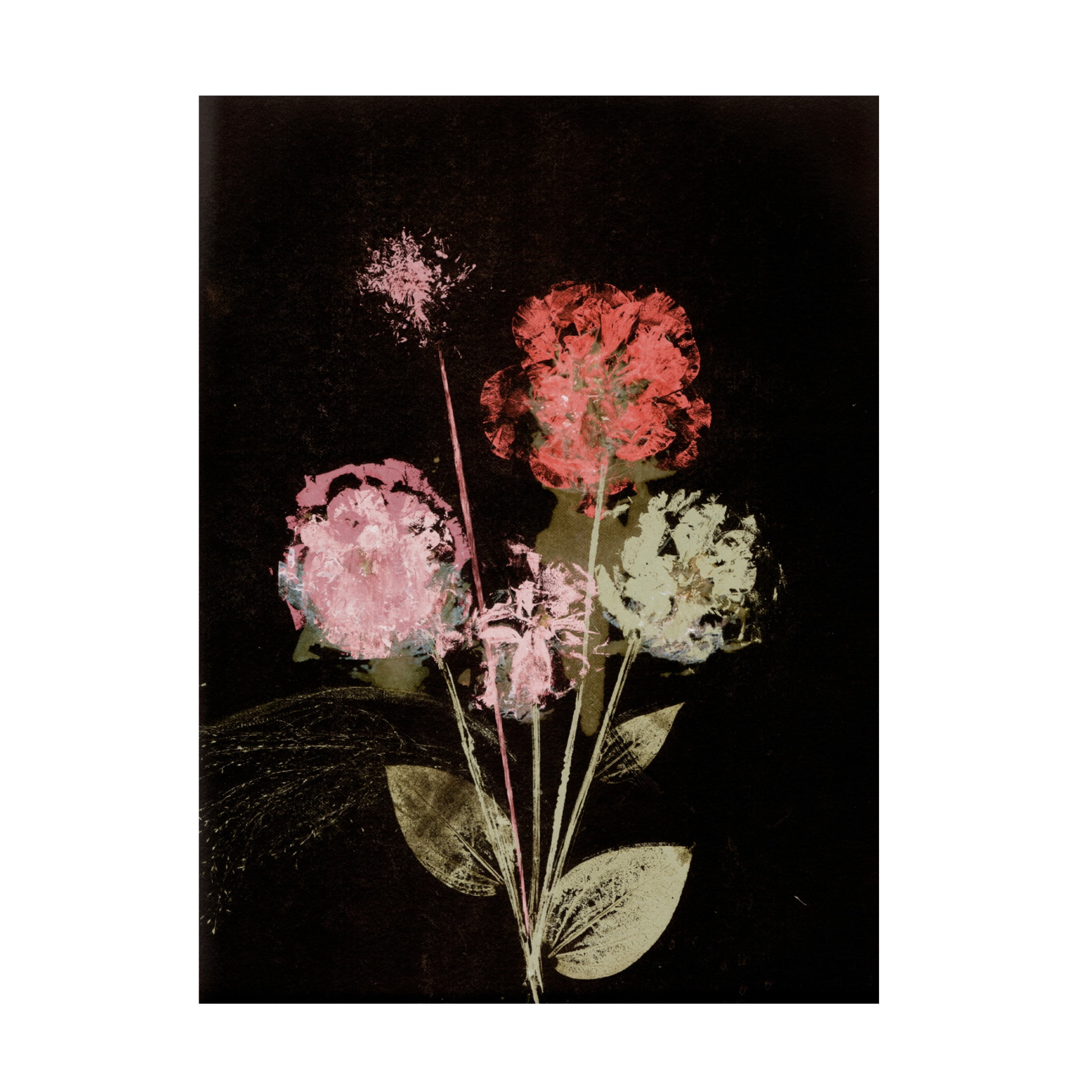 Canvas Wall Art - Pernille Folcarelli 'Bouquet 1 Dark' Wall Art for Living Room, Bedroom, or Office Décor by Trademark Fine Art - 24 x 32 Inches