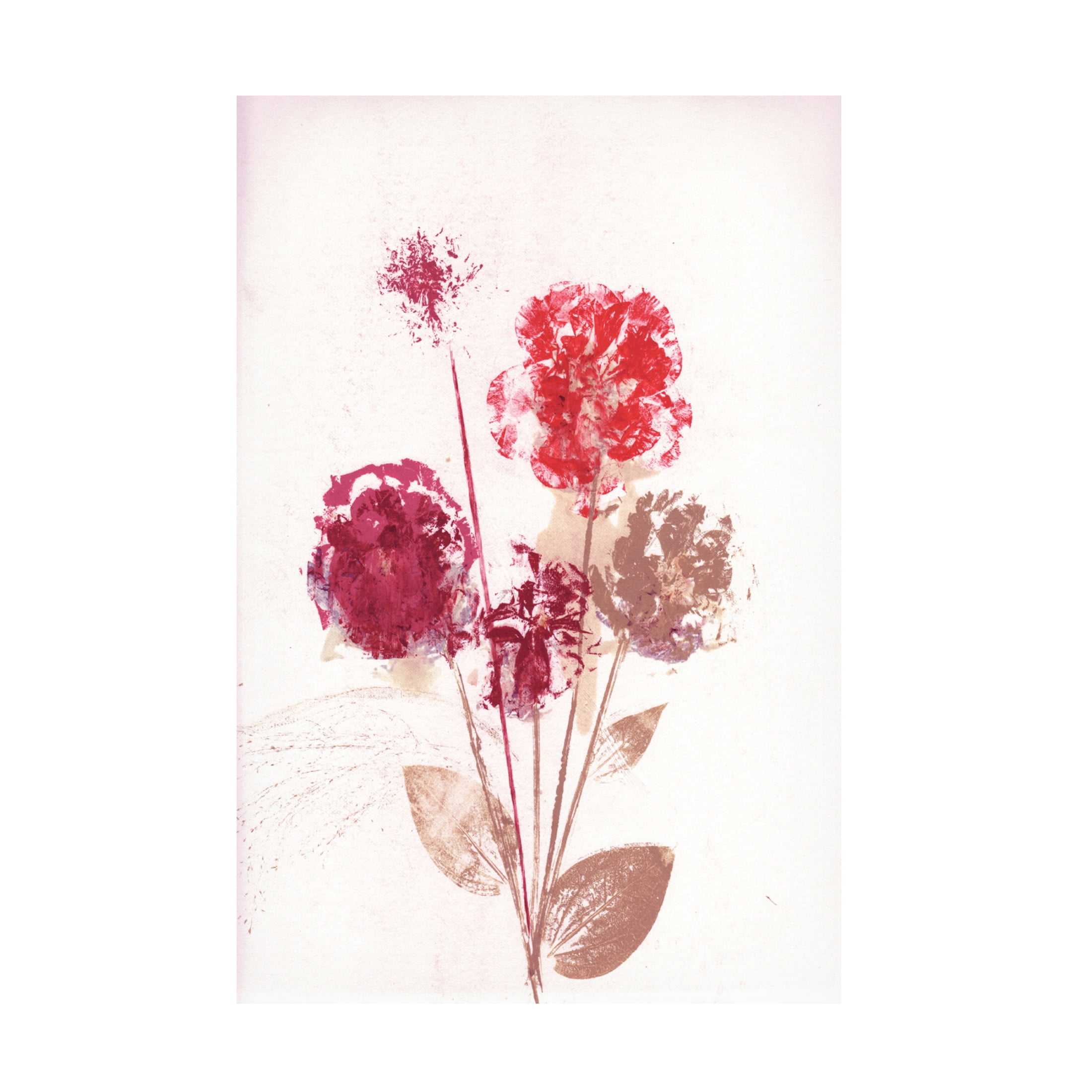 Canvas Wall Art - Pernille Folcarelli 'Bouquet 1 Red' Wall Art for Living Room, Bedroom, or Office Décor by Trademark Fine Art - 16 x 24 Inches