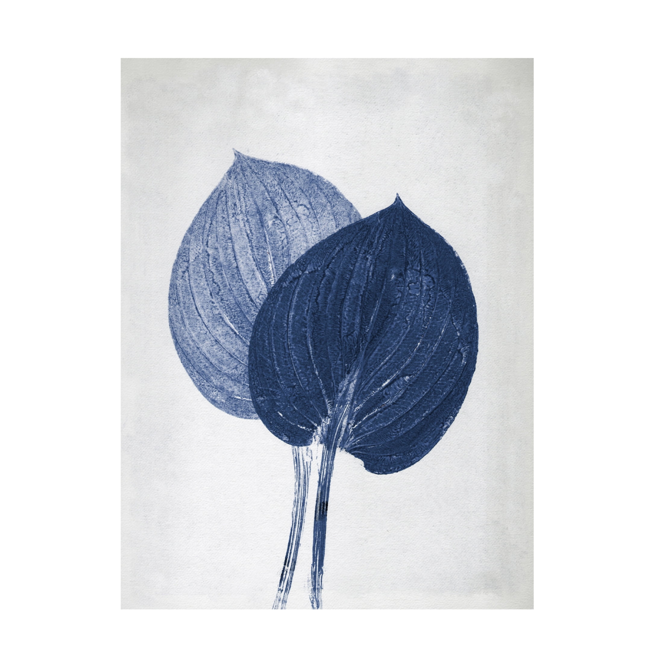 Canvas Wall Art - Pernille Folcarelli 'Hosta 2 Blue' Wall Art for Living Room, Bedroom, or Office Décor by Trademark Fine Art - 24 x 32 Inches