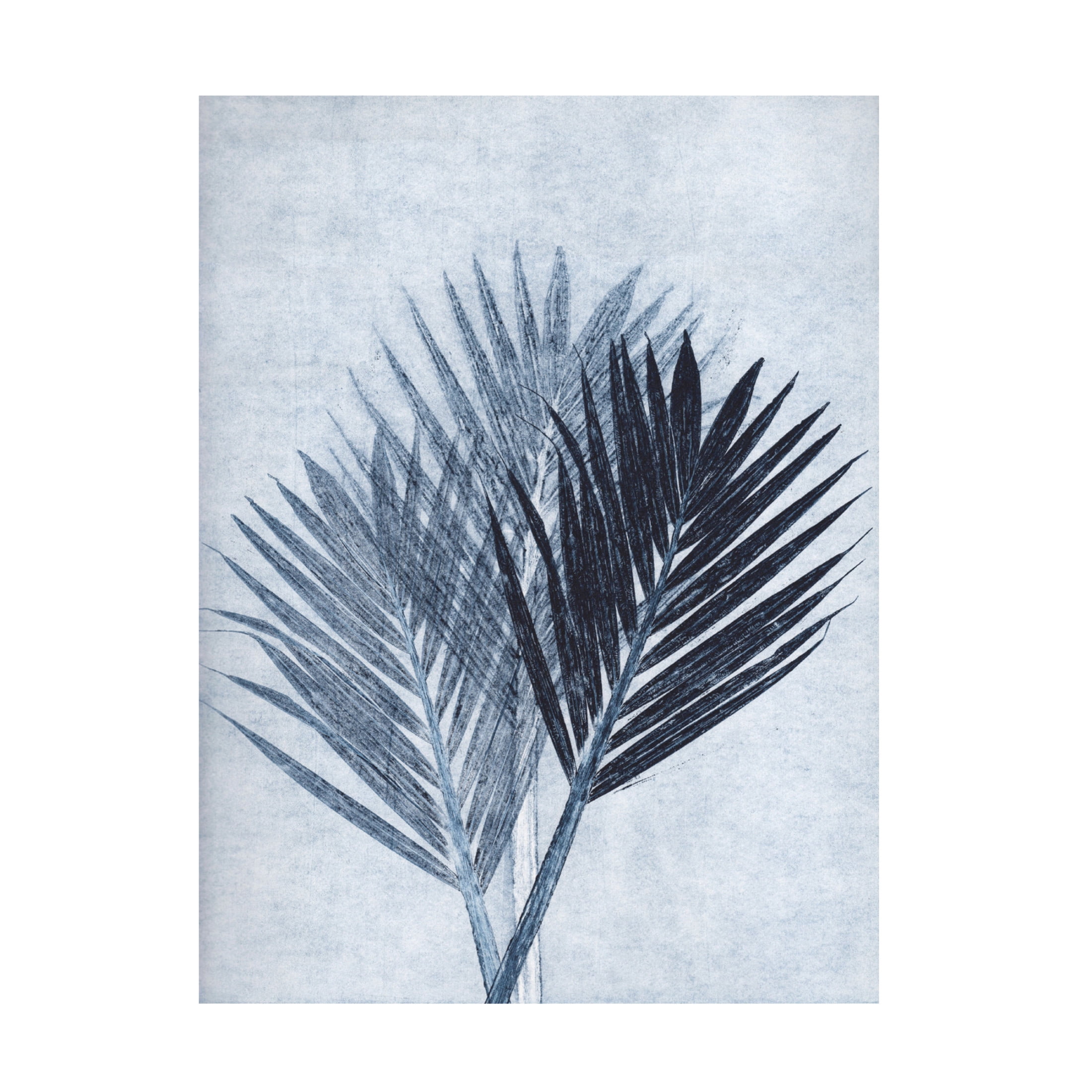 Canvas Wall Art - Pernille Folcarelli 'Palm 4 Blue' Wall Art for Living Room, Bedroom, or Office Décor by Trademark Fine Art - 24 x 32 Inches