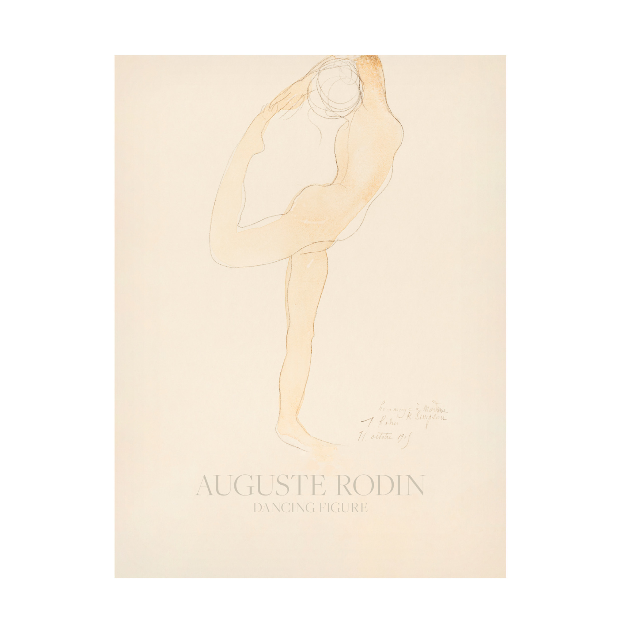 Canvas Wall Art - Pictufy  'Dancing Figure 1905' Wall Art for Living Room, Bedroom, or Office D?cor by Trademark Fine Art - 18 x 24 Inches