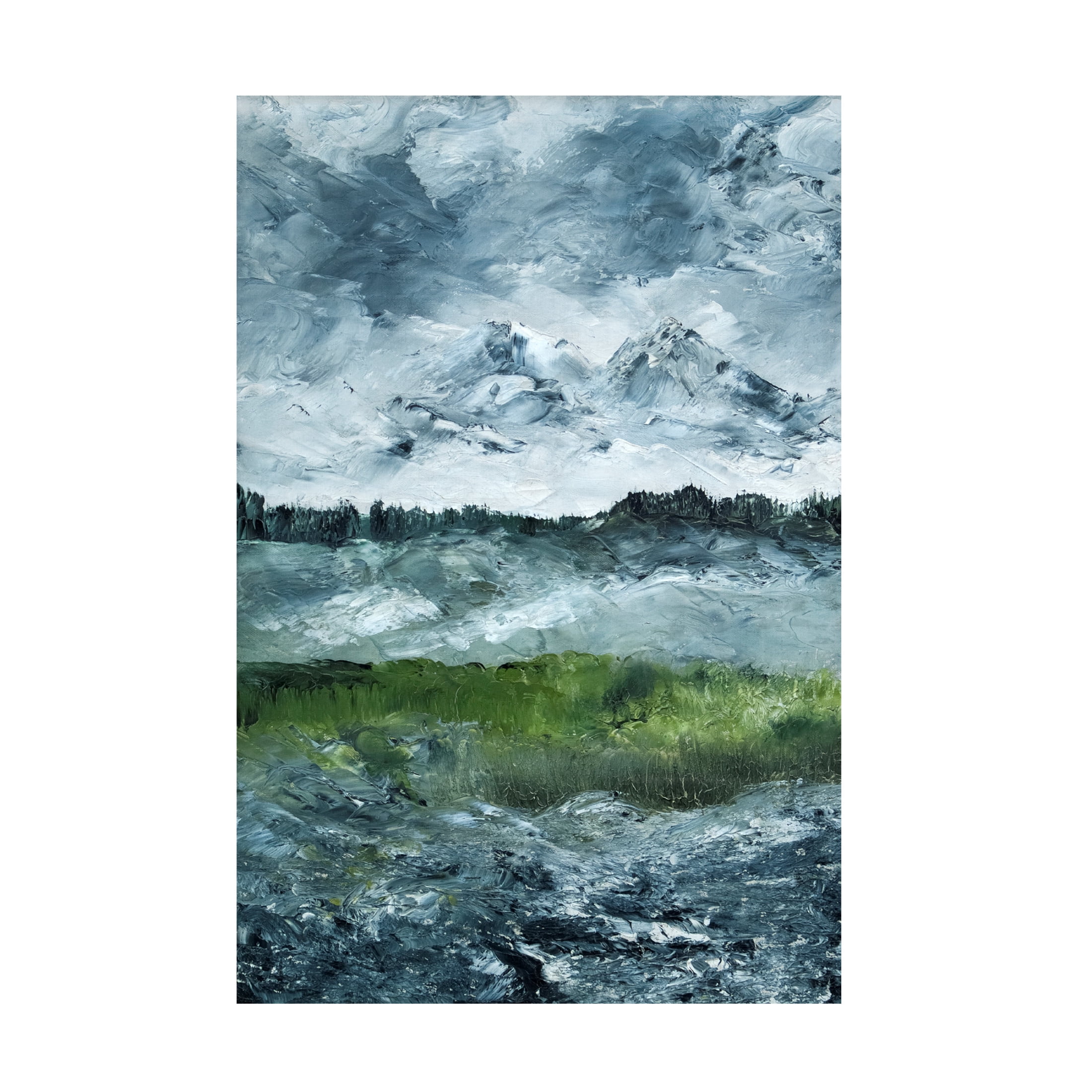 Canvas Wall Art - Pictufy 'Landscape Study 1905' Wall Art for Living Room, Bedroom, or Office Décor by Trademark Fine Art - 22 x 32 Inches