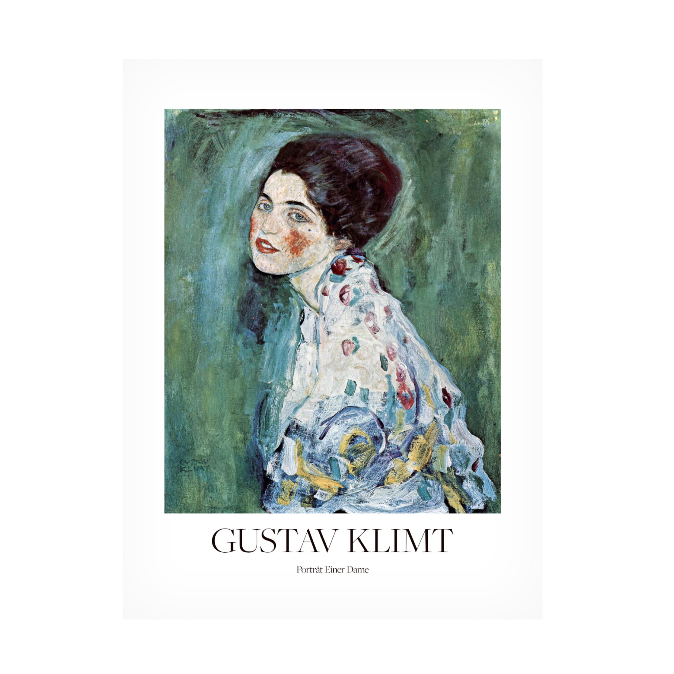 Canvas Wall Art - Pictufy  'Portract Einer Dame 1916A1917 Poster' Wall Art for Living Room, Bedroom, or Office D?cor by Trademark Fine Art - 14 x 19 Inches