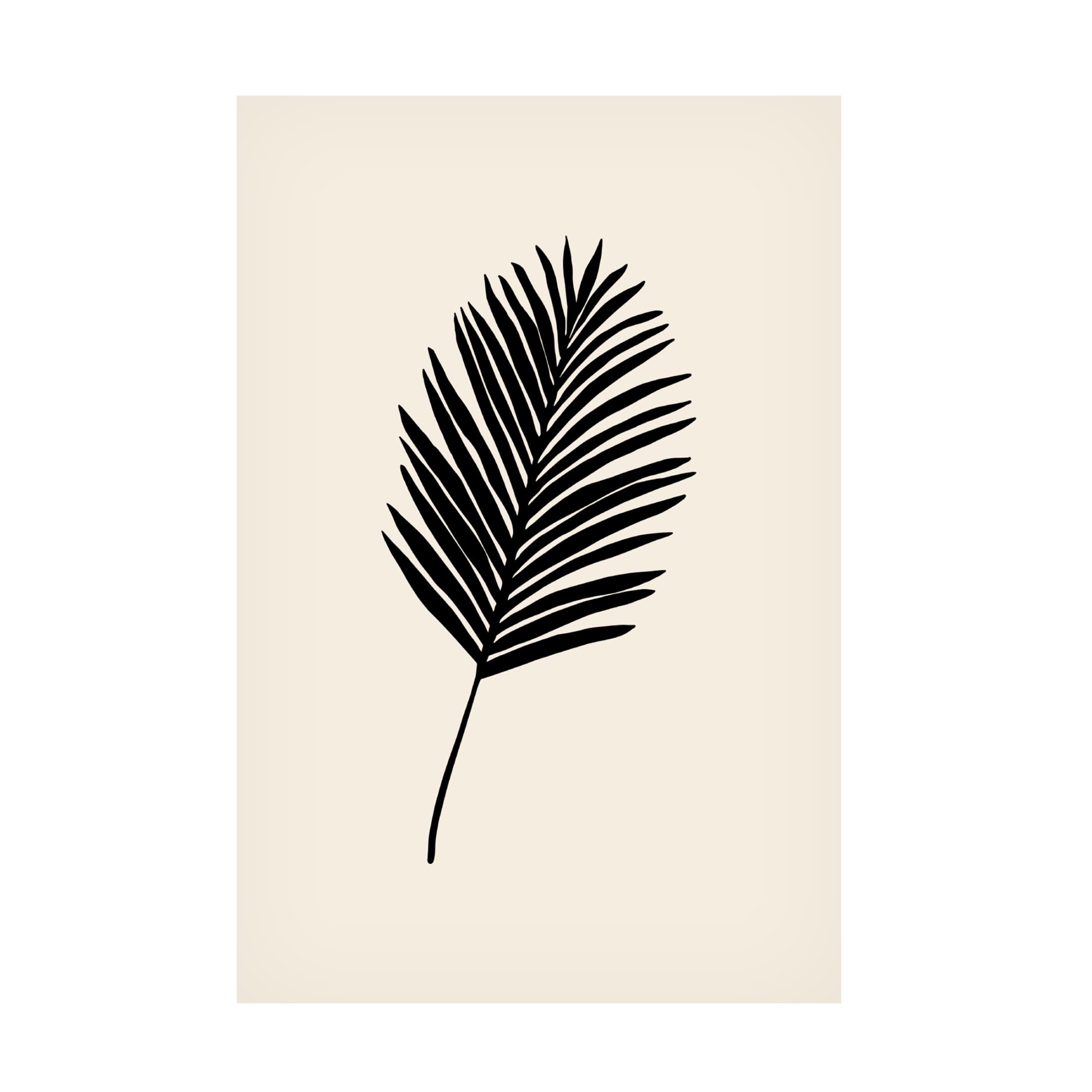 Canvas Wall Art - Pictufy Studio 'Black Palm' Wall Art for Living Room, Bedroom, or Office Décor by Trademark Fine Art - 16 x 24 Inches