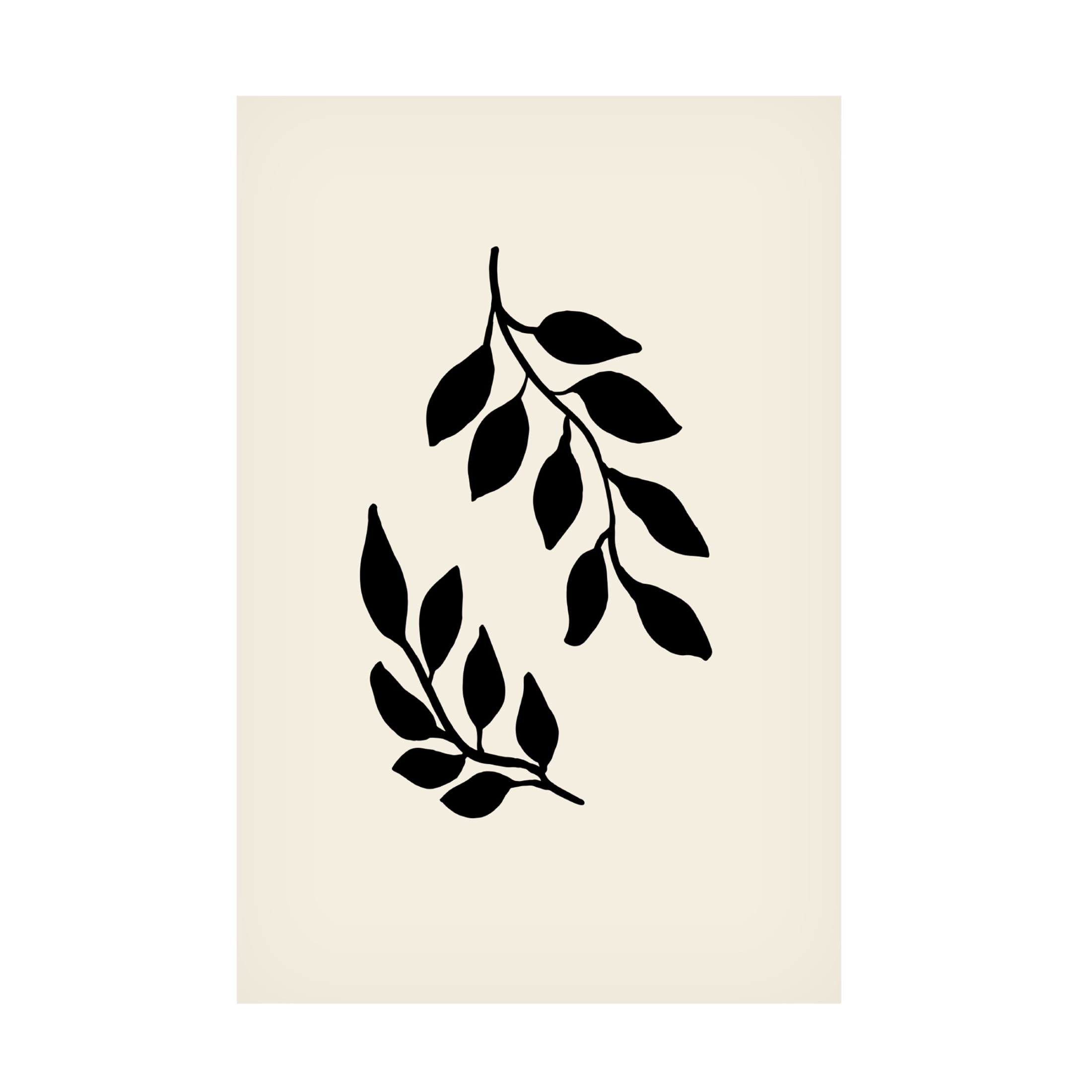 Canvas Wall Art - Pictufy Studio 'Black Twigs' Wall Art for Living Room, Bedroom, or Office Décor by Trademark Fine Art - 22 x 32 Inches