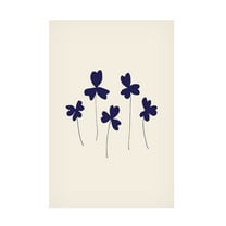 Canvas Wall Art - Pictufy Studio 'Blue Sorrel' Wall Art for Living Room, Bedroom, or Office Décor by Trademark Fine Art - 12 x 19 Inches