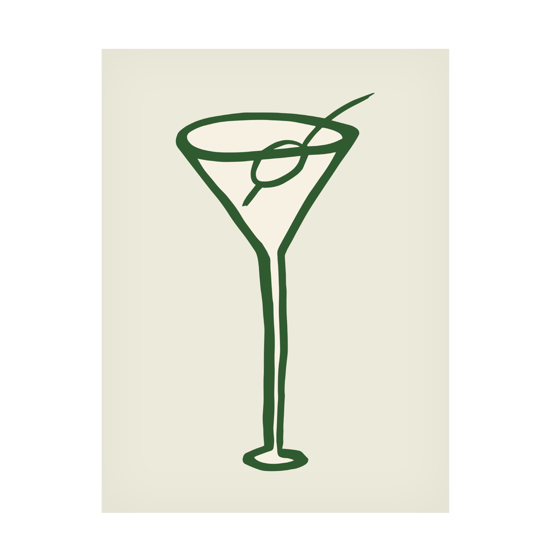 Canvas Wall Art - Pictufy Studio 'Cocktail Green' Wall Art for Living Room, Bedroom, or Office Décor by Trademark Fine Art - 18 x 24 Inches